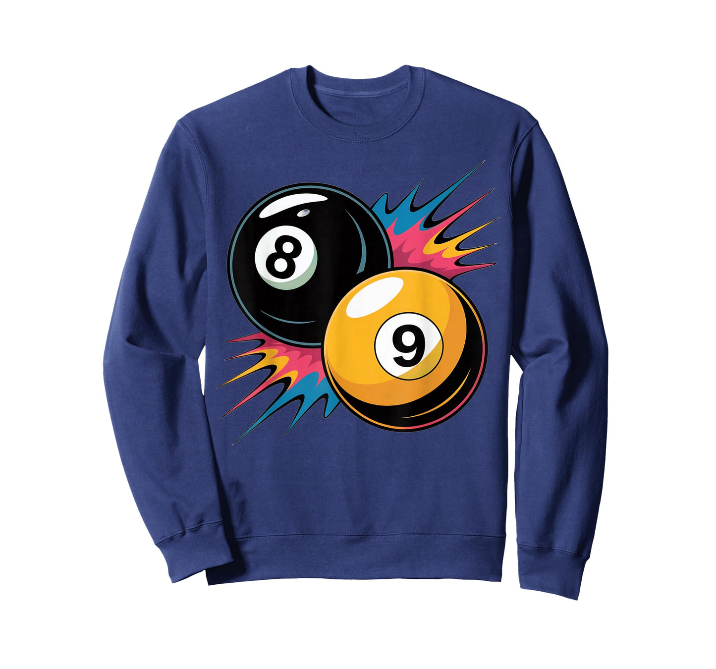 8 Ball and 9 Ball Pool Design Billiards Lovers and Billiard T-Shirt