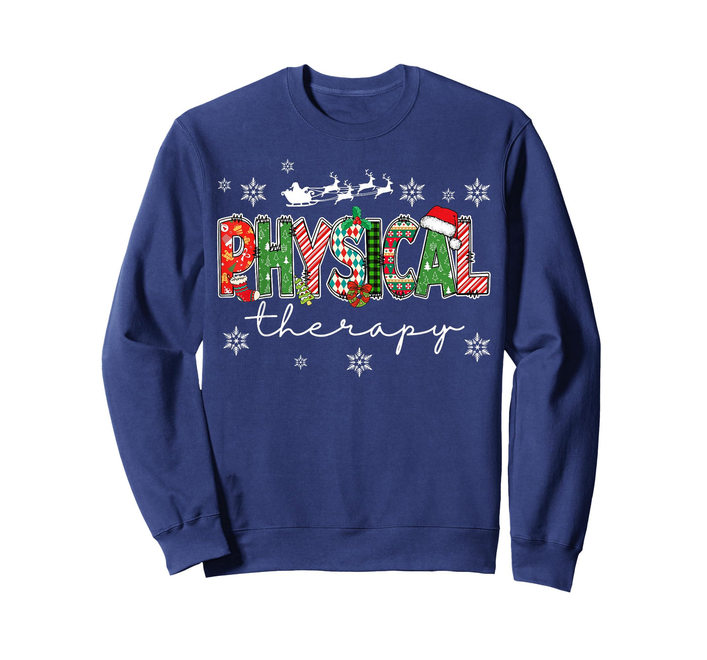 Physical Therapy Christmas Ugly Sweater Holiday Cheer T-Shirt