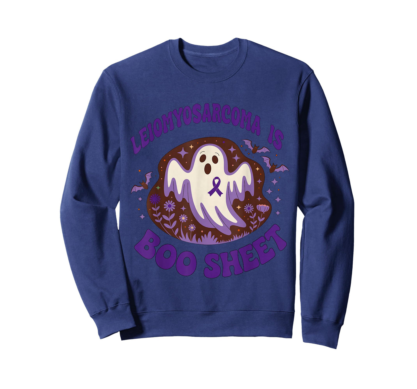 Leiomyosarcoma Awareness Boo Sheet Funny Ghost Halloween T-Shirt