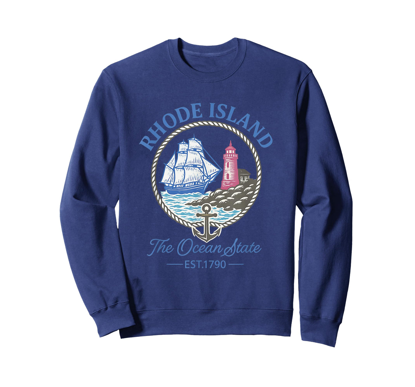 Vintage Rhode Island The Ocean State Tshirt T-Shirt