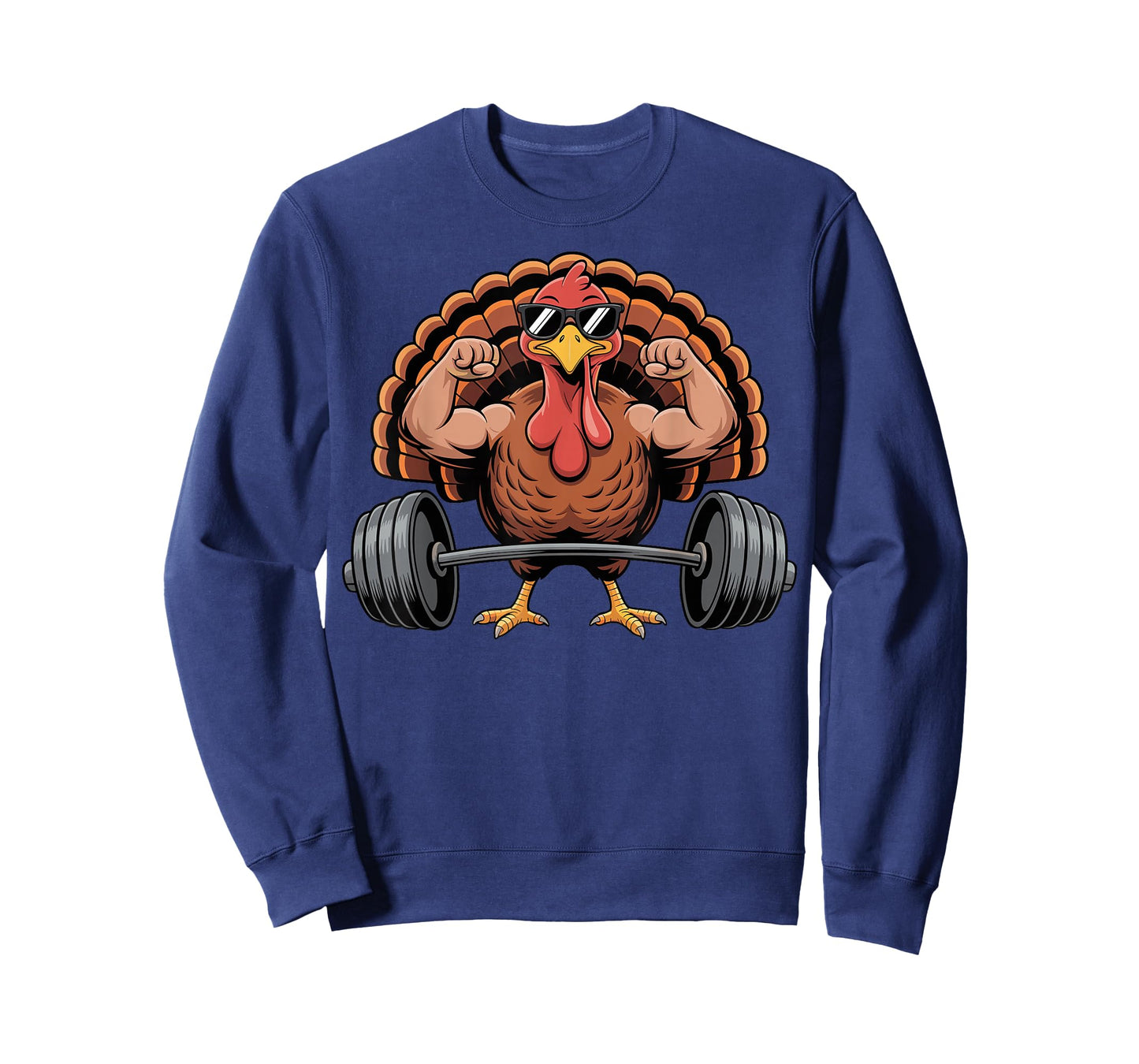Thanksgiving Workout Turkey Barbell Lift Gym Men Women T-Shirt