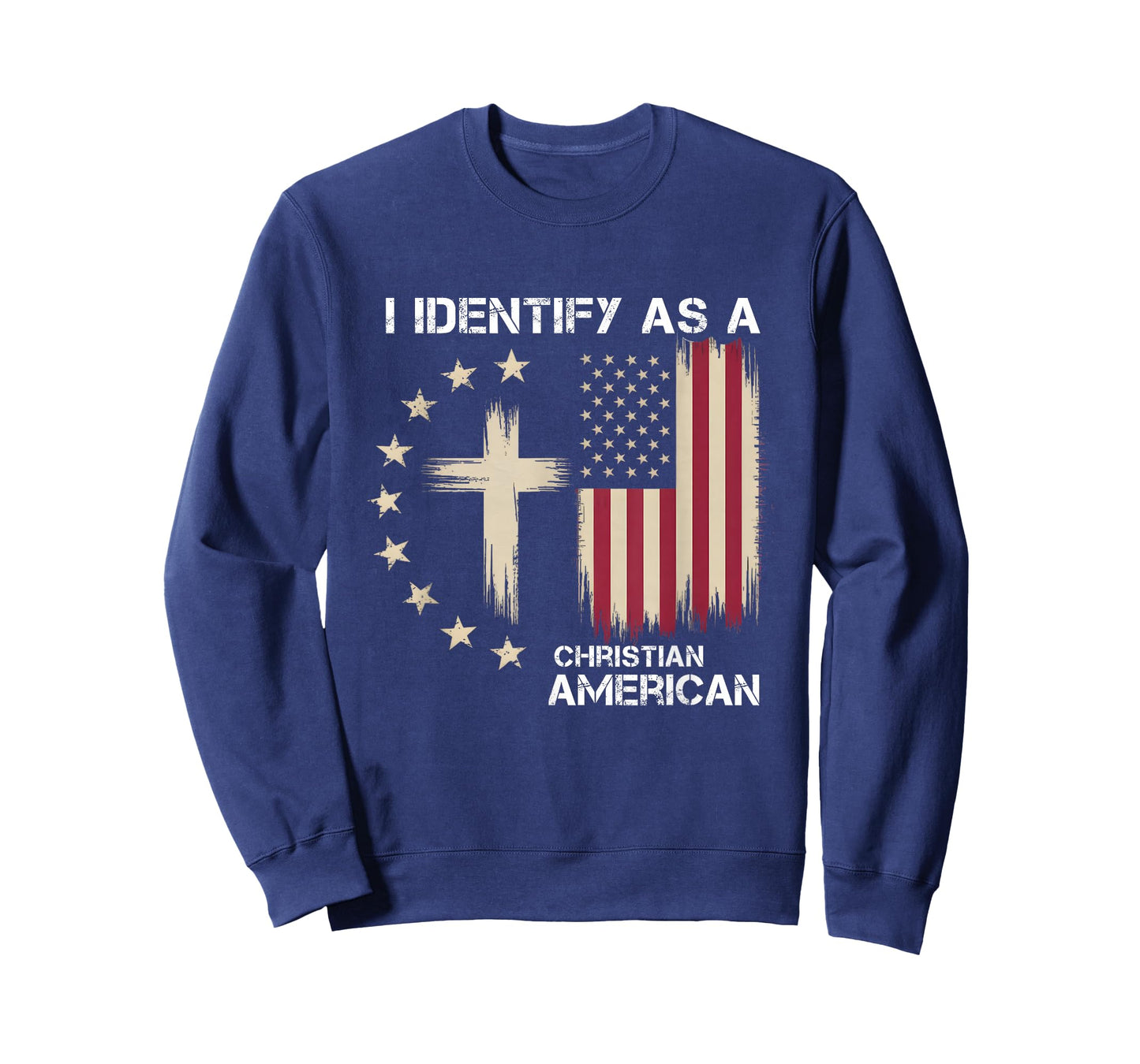I Identify As A Christian American Patriotic Cross T-Shirt