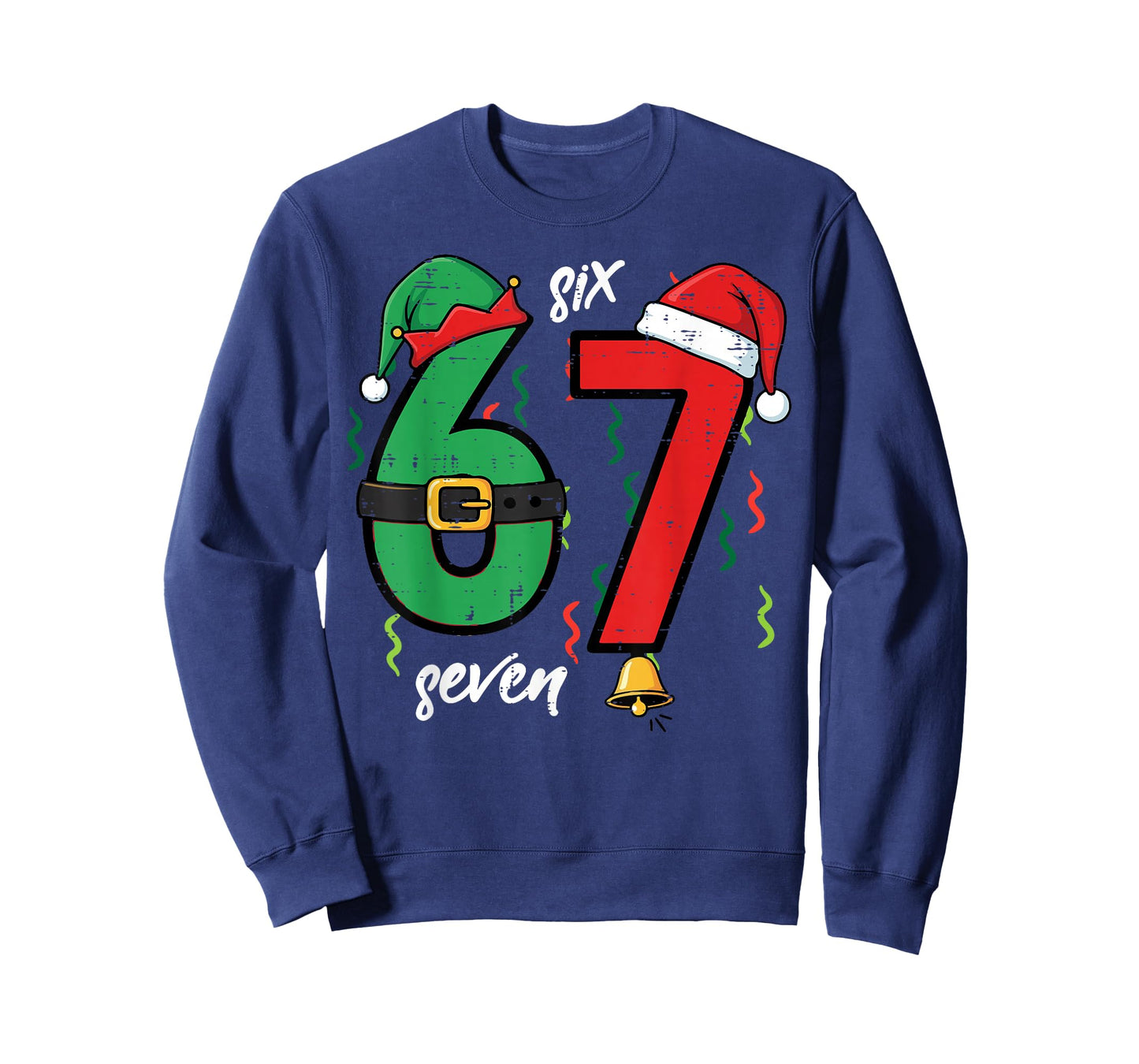 67 Christmas Funny 6 7 Meme Six Seven Xmas Boys Kids Youth T-Shirt