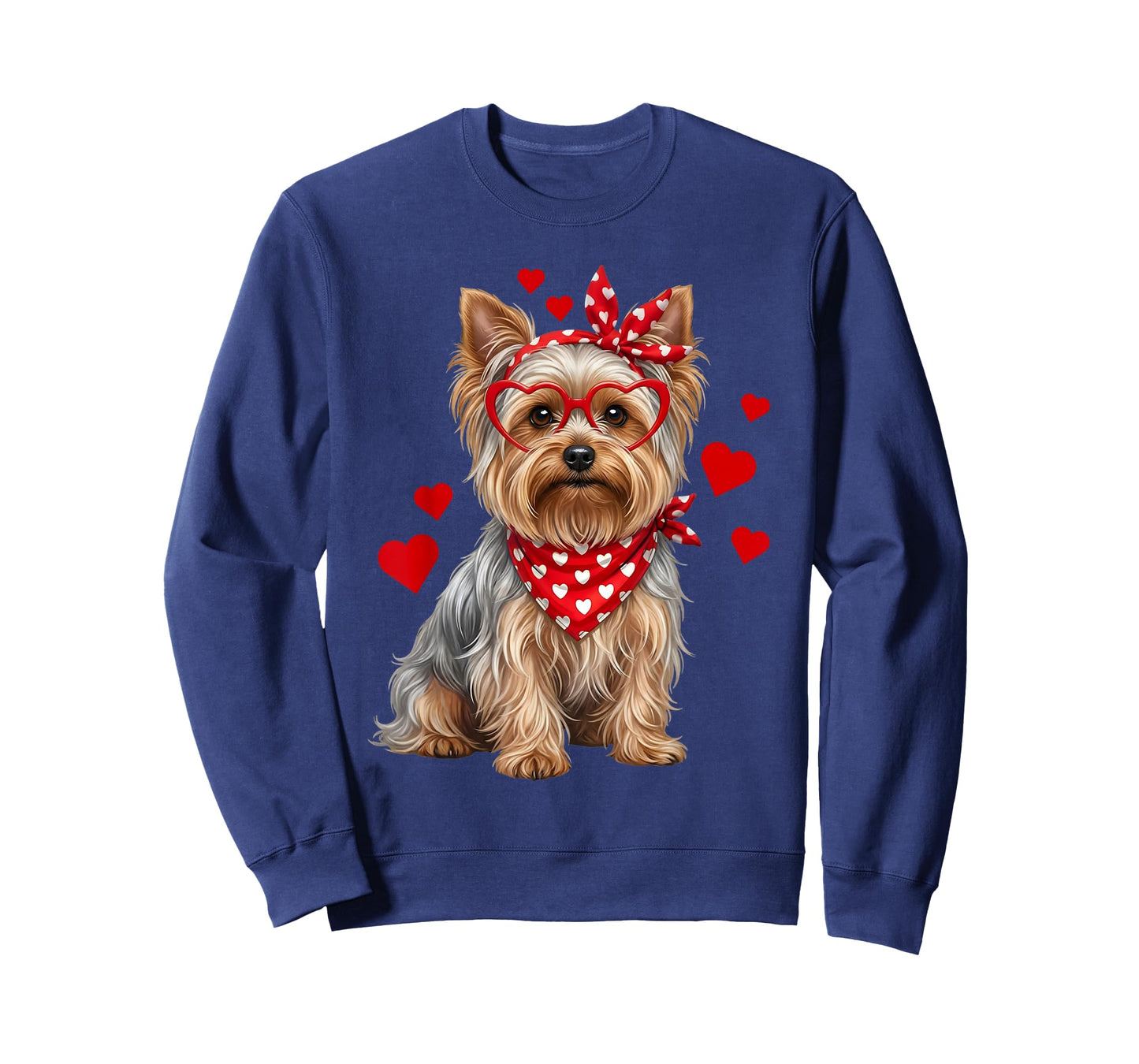 Yorkshire Terrier Valentines Day Dog Lover Heart T-Shirt