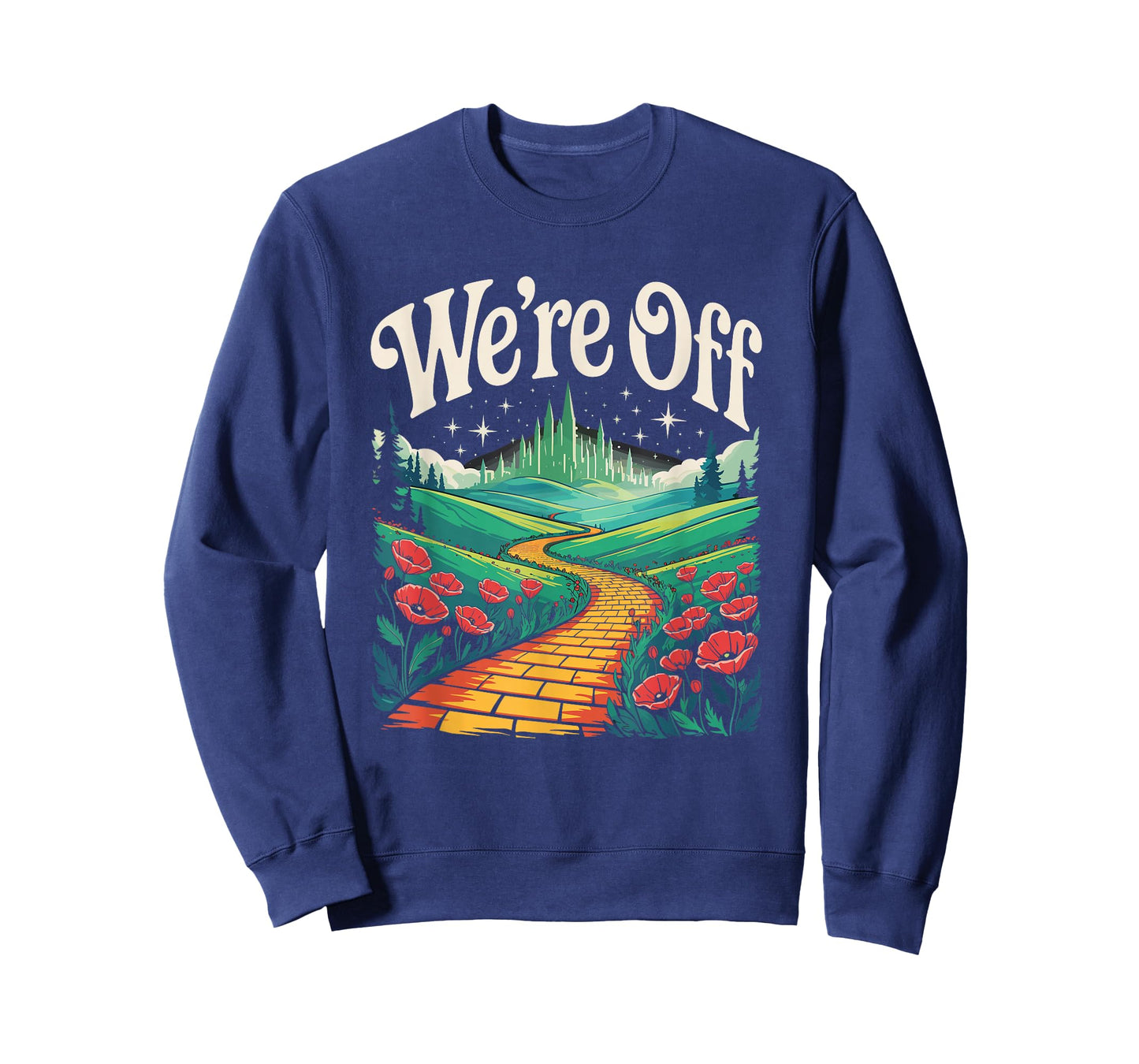 We're Off Funny Yellow Path Brick Wizard Literature School T-Shirt