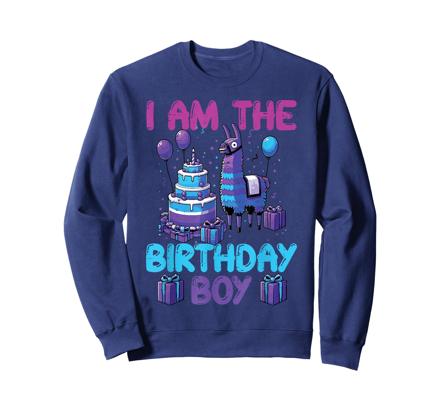 I Am The Birthday Boy Llama Pinata Bday Party Boys Kids T-Shirt