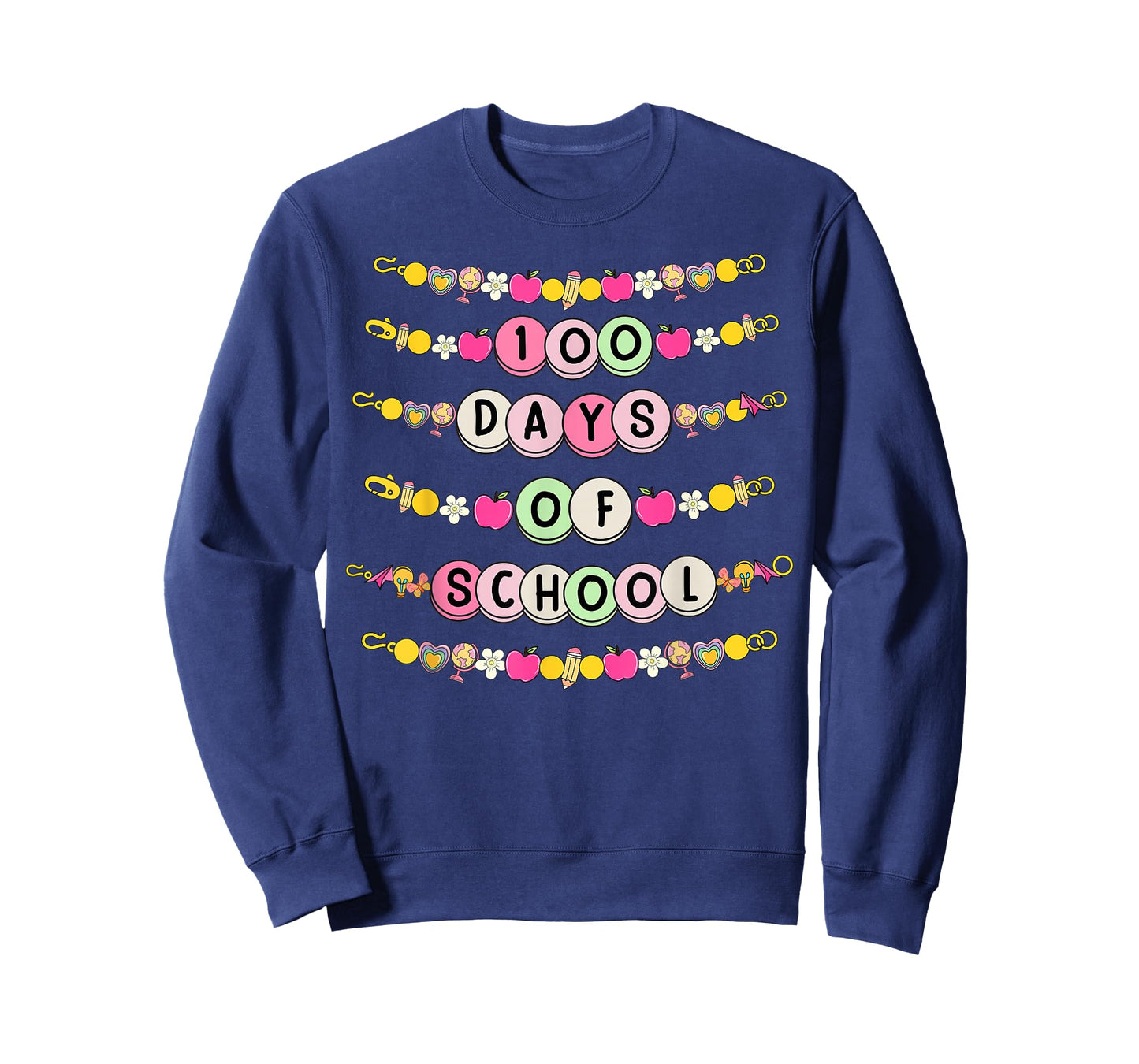100 Days of School Friendship Bracelets 100 Days Smarter Kid T-Shirt