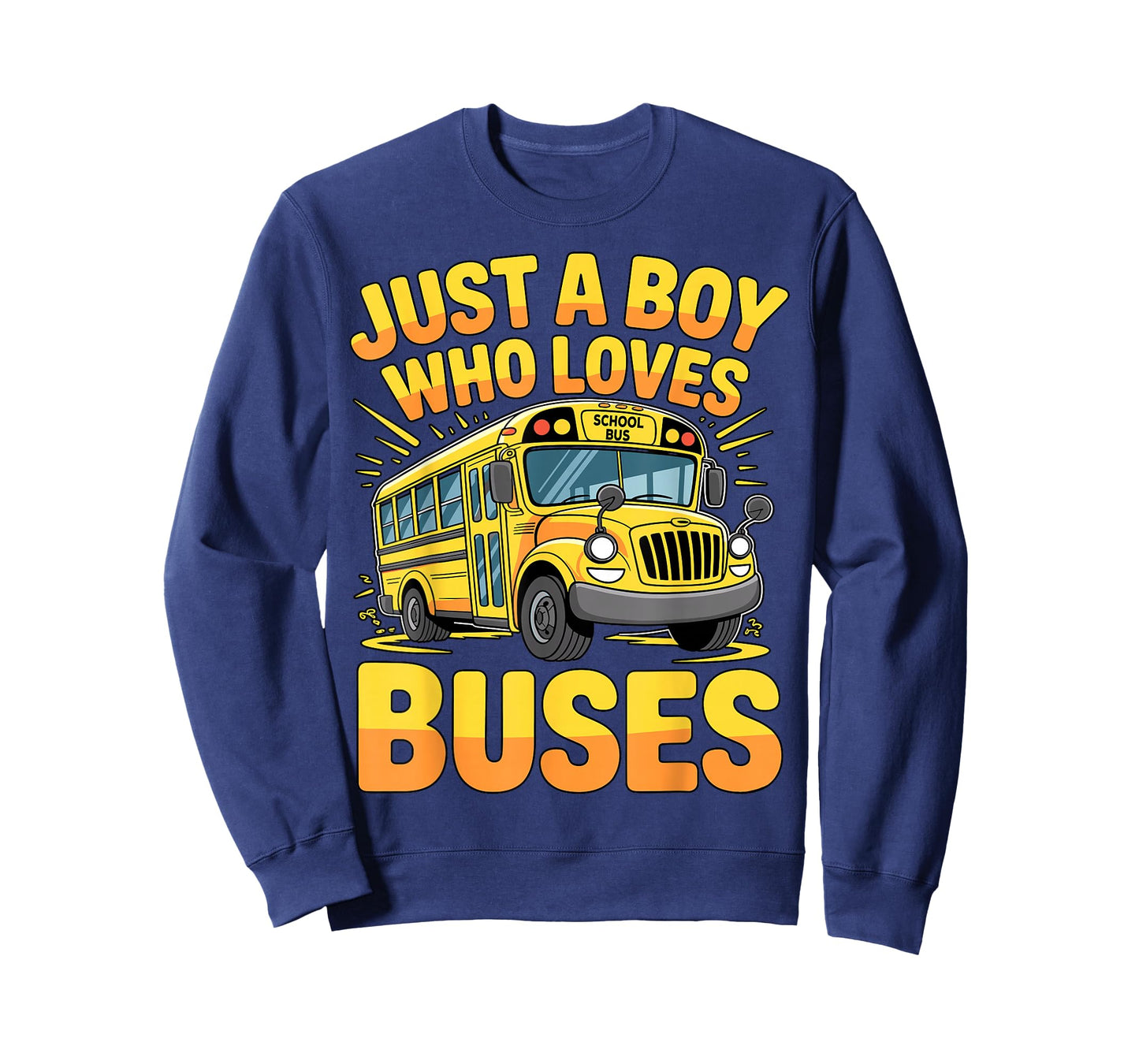 Just a Boy who Loves Buses School Bus T-Shirt