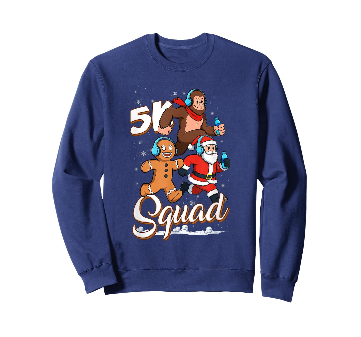 5K Squad Running Team Christmas Race Winter Athlete Vibe T-Shirt