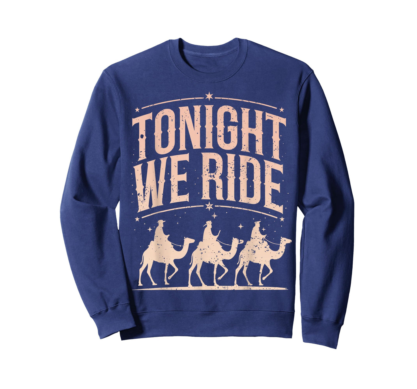 Retro Tonight We Ride Three Wise Men Christmas Nativity T-Shirt