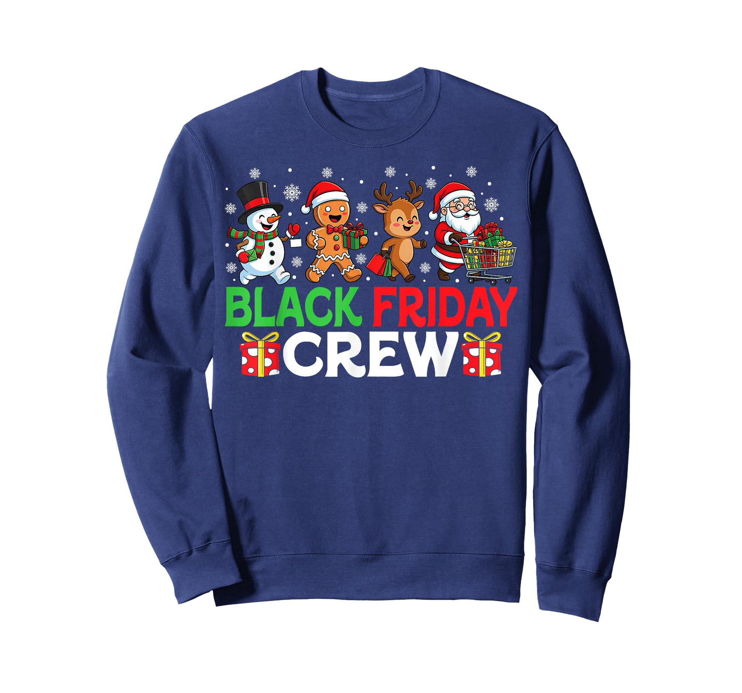 Christmas Friday Shopping Crew Black Shopping Family Funny T-Shirt