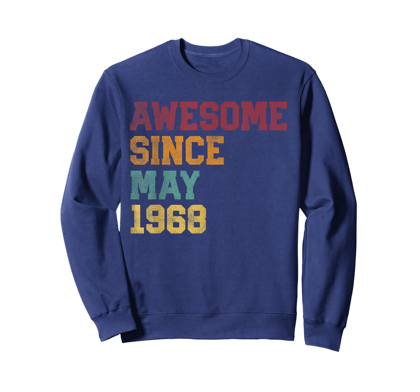 Awesome Since May 1968 58th Birthday 58 Years Old - Retro T-Shirt