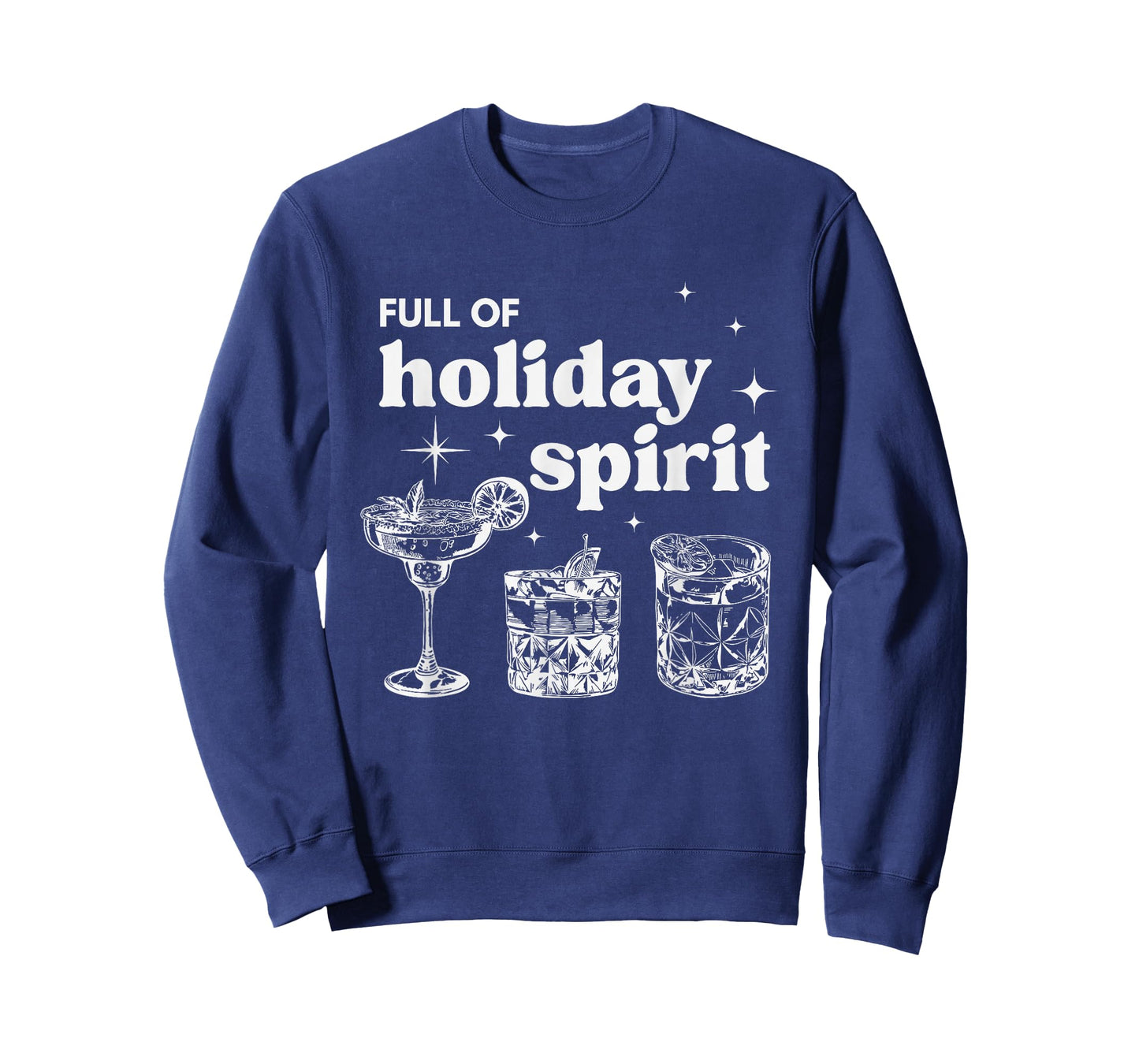 Full of Holiday Spirit Christmas Cheers Drink Cocktail Xmas T-Shirt