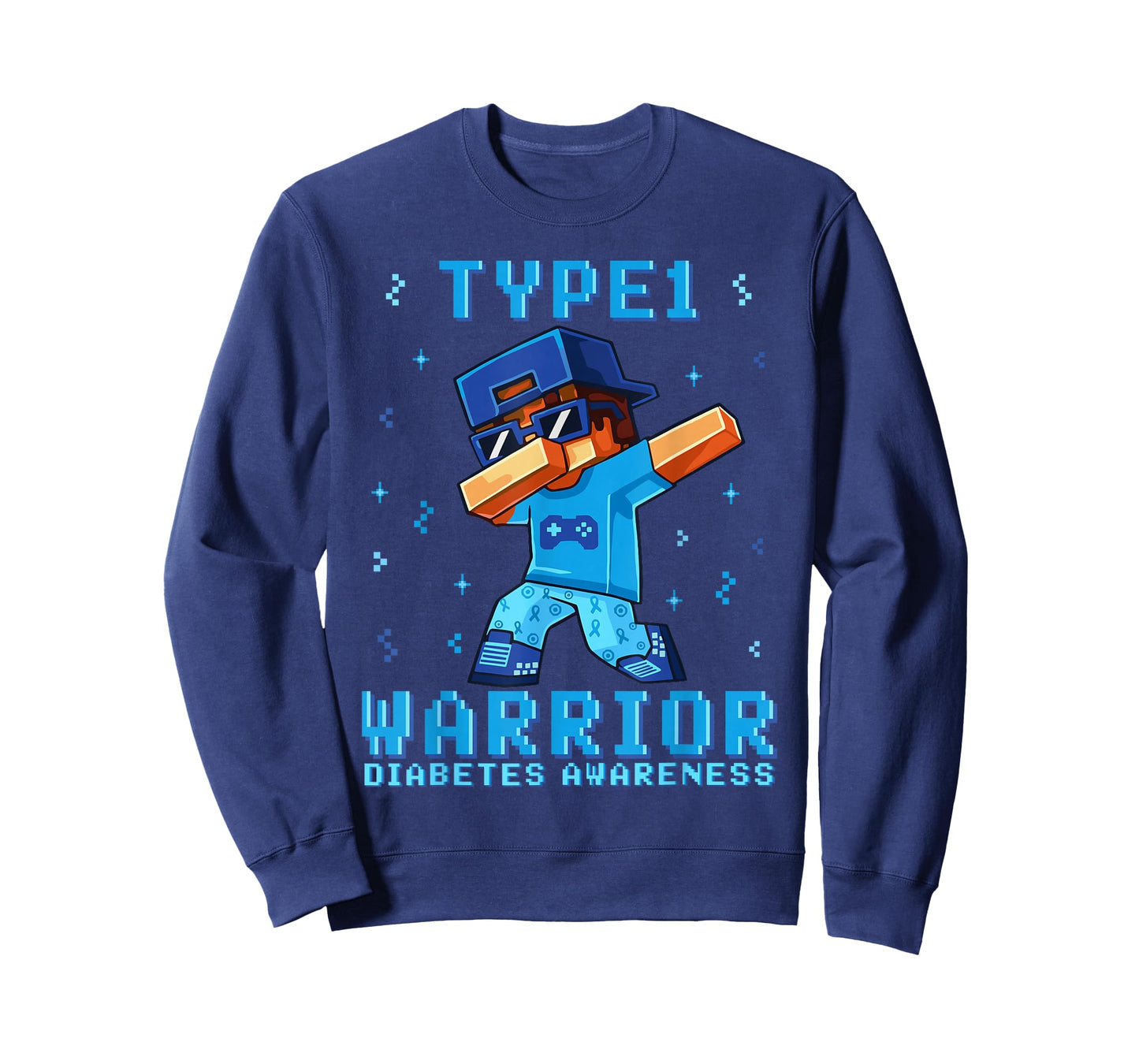 T1D Warrior Type 1 Diabetes Awareness Boys Kids Gamer T-Shirt