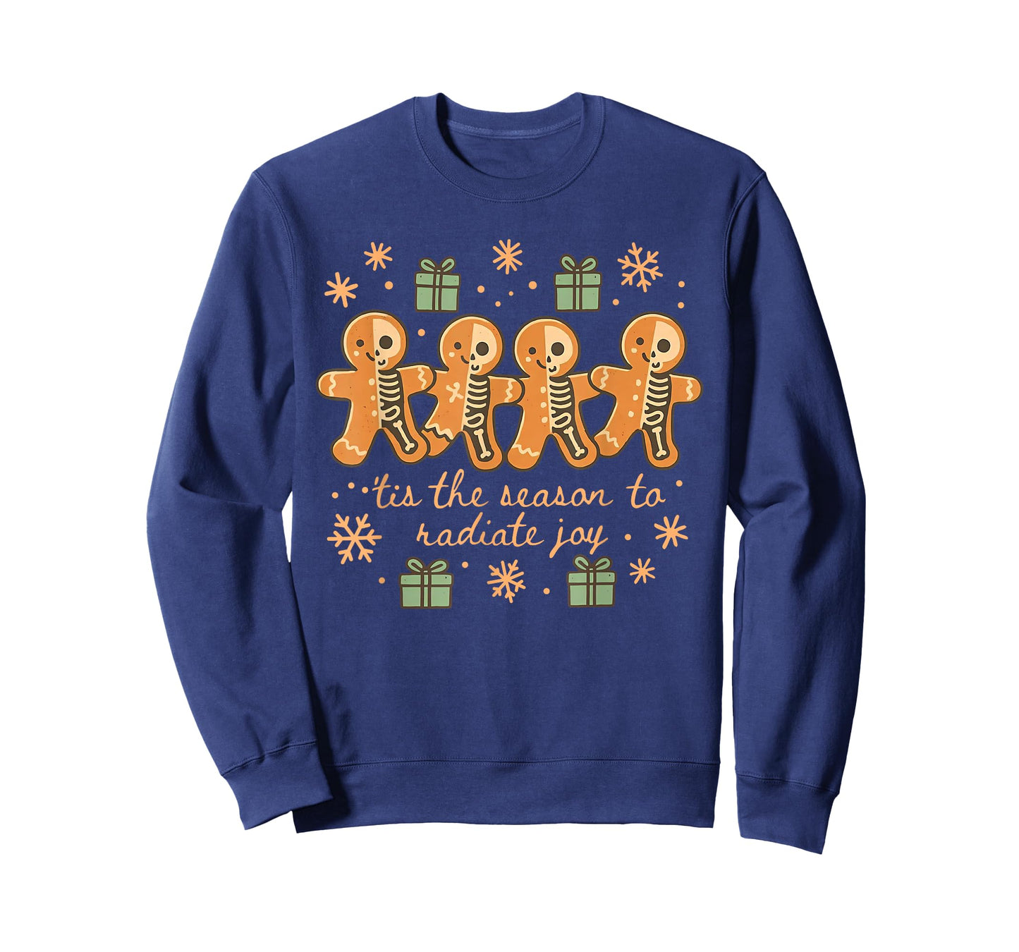 Gingerbread Radiology Tech Tis The Season to Radiate Joy T-Shirt