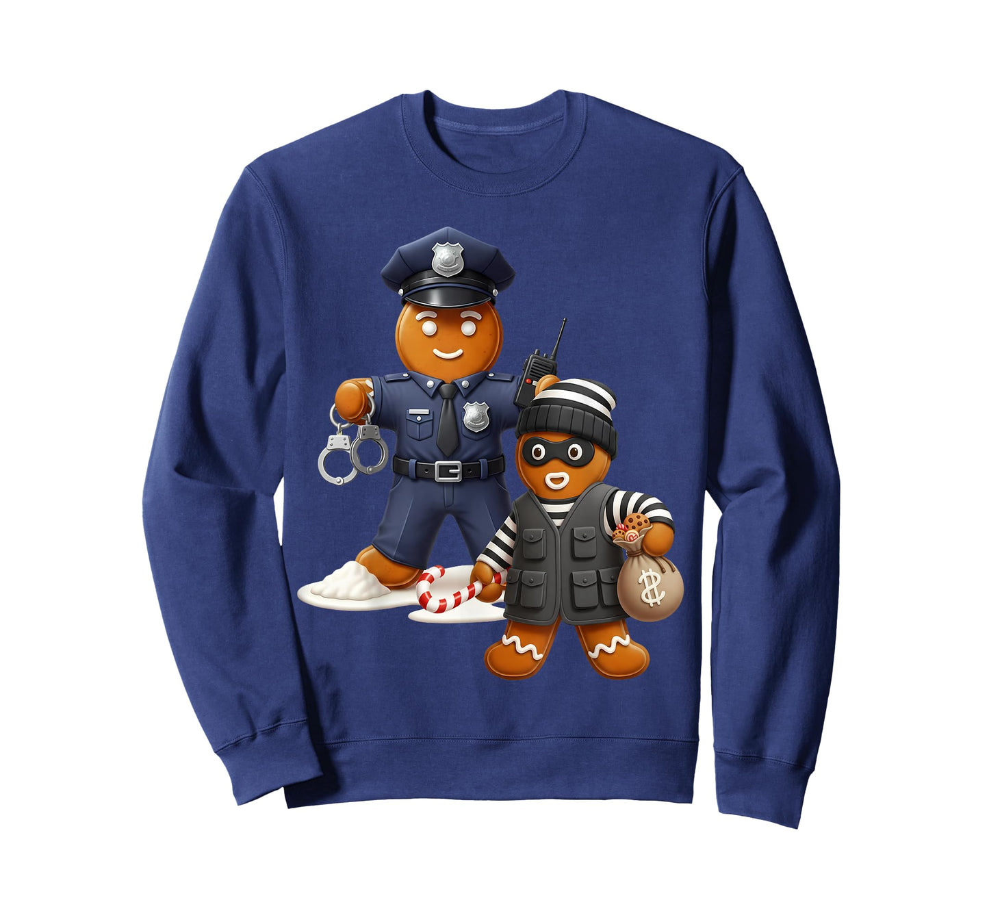 Christmas Police Officer Gingerbread Fun T-Shirt