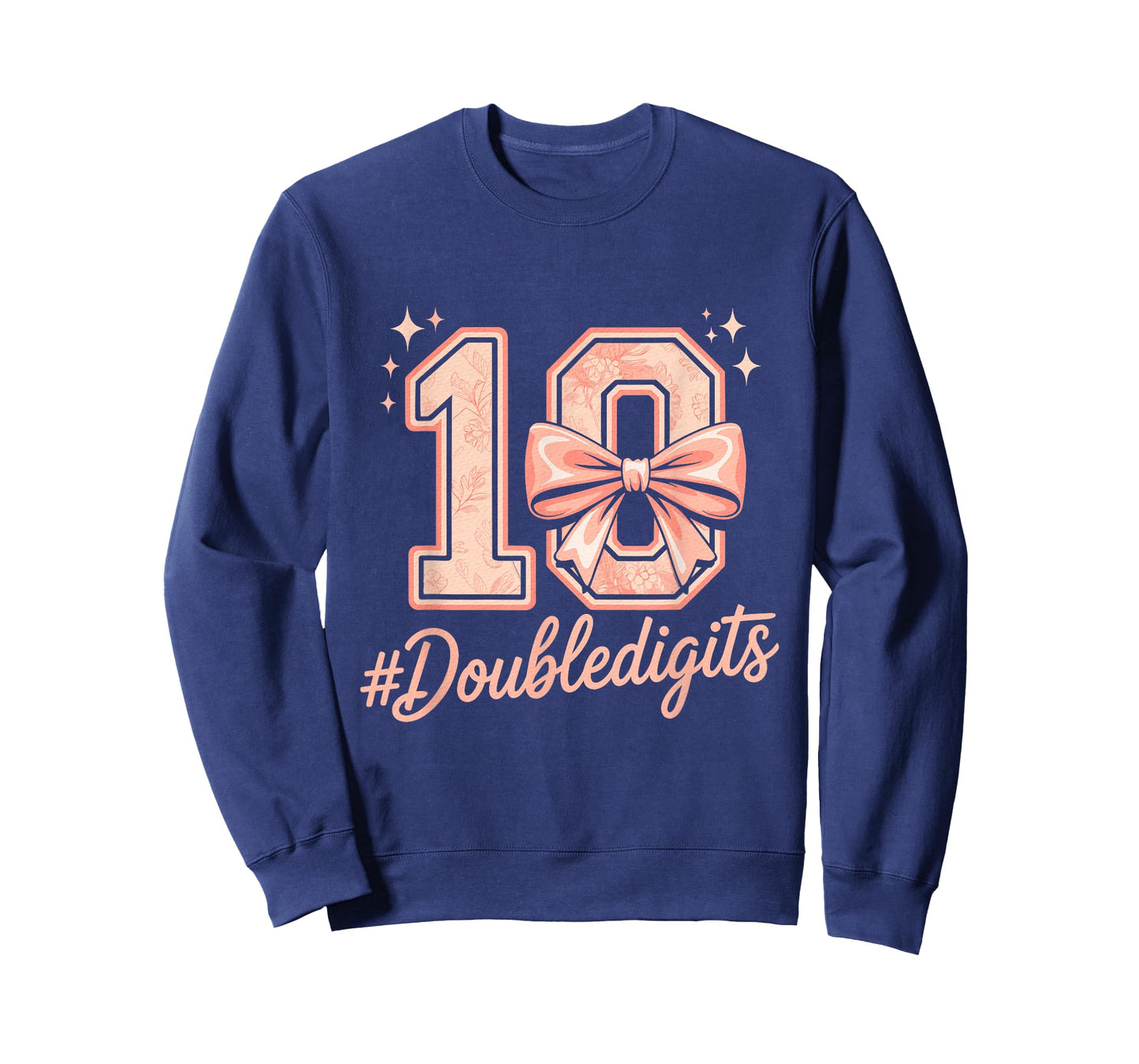 10th Birthday Girl Pink Coquette Bow 10 Year Old T-Shirt