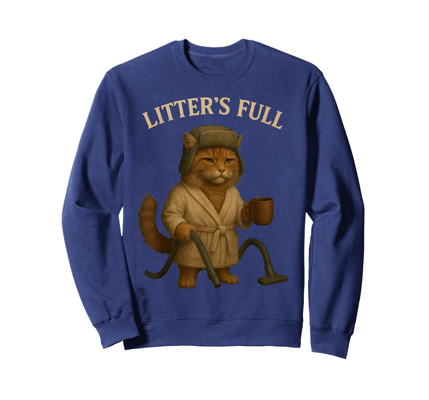 Litter’s Full Funny Cat Parody Christmas Humor Quote T-Shirt