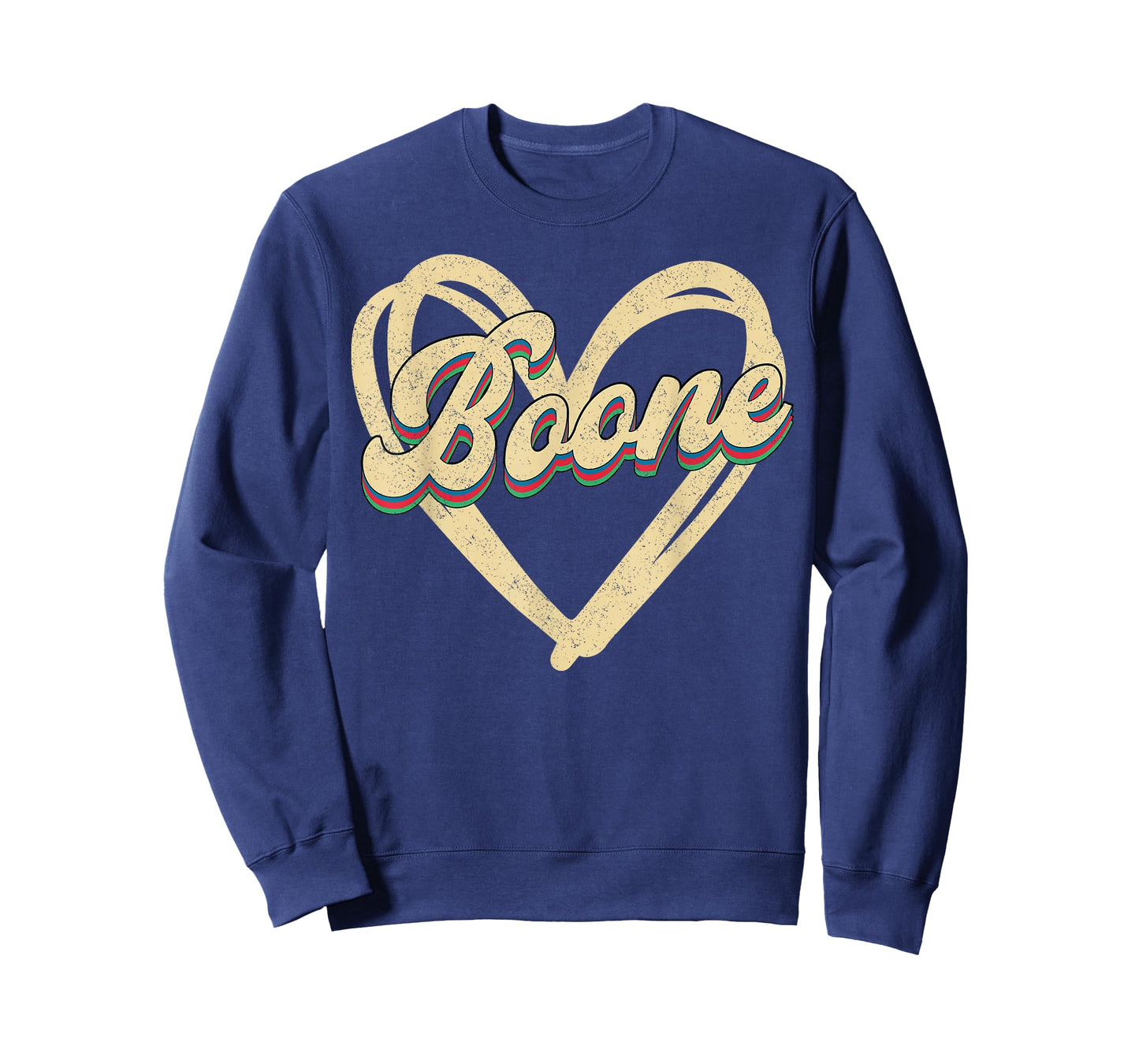 Boone Family Name I Love Boone Personalized Vintage T-Shirt