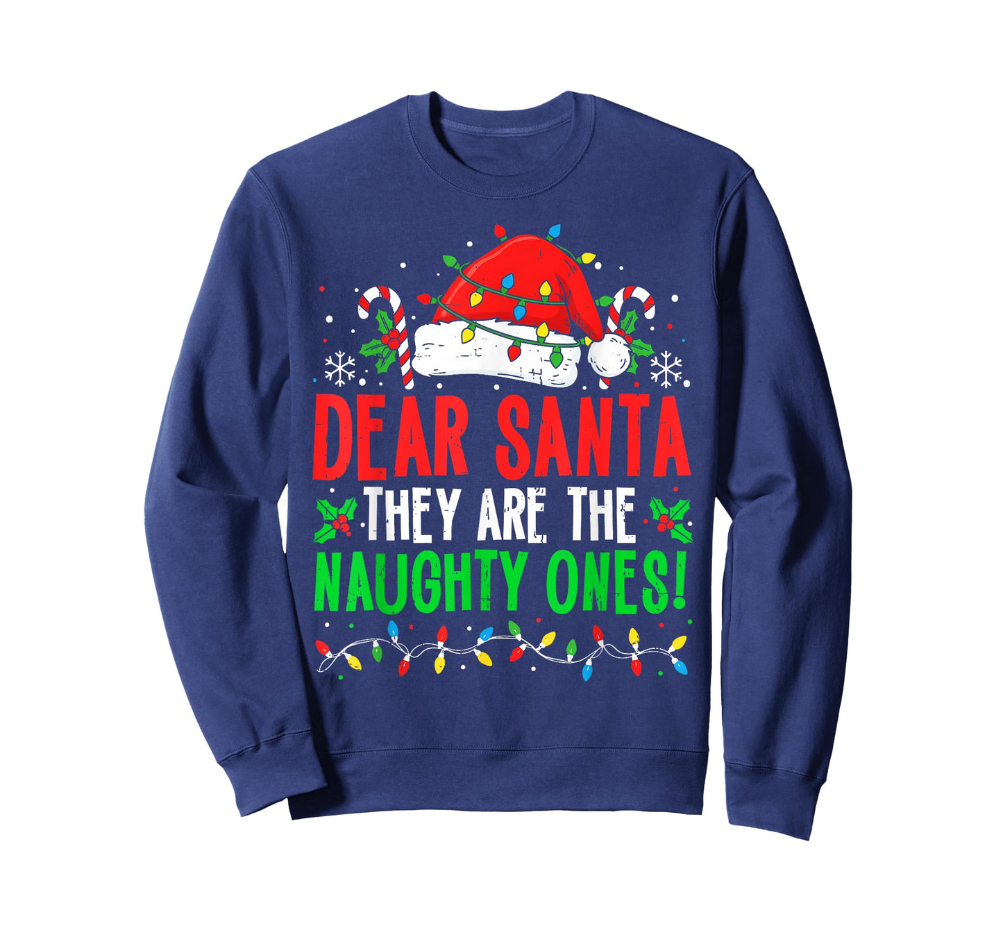 Dear Santa They're The Naughty Ones Funny Christmas Kid Boys T-Shirt