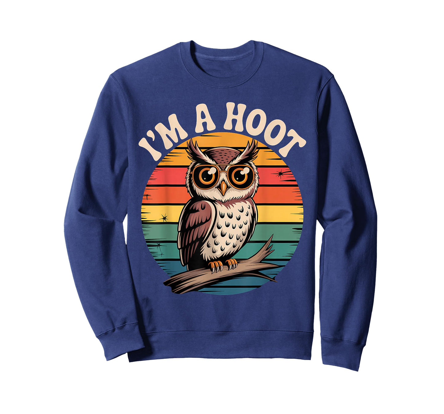 Retro I'm A Hoot Owl Bird Lover Funny Sarcastic Jokes T-Shirt