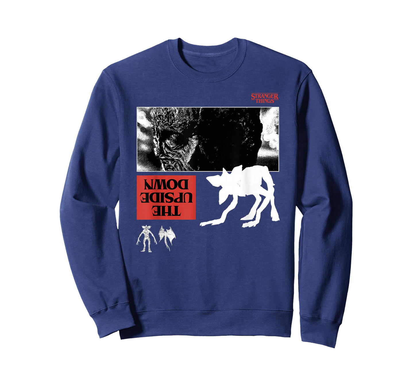 Stranger Things Demodog and Upside Down Red T-Shirt