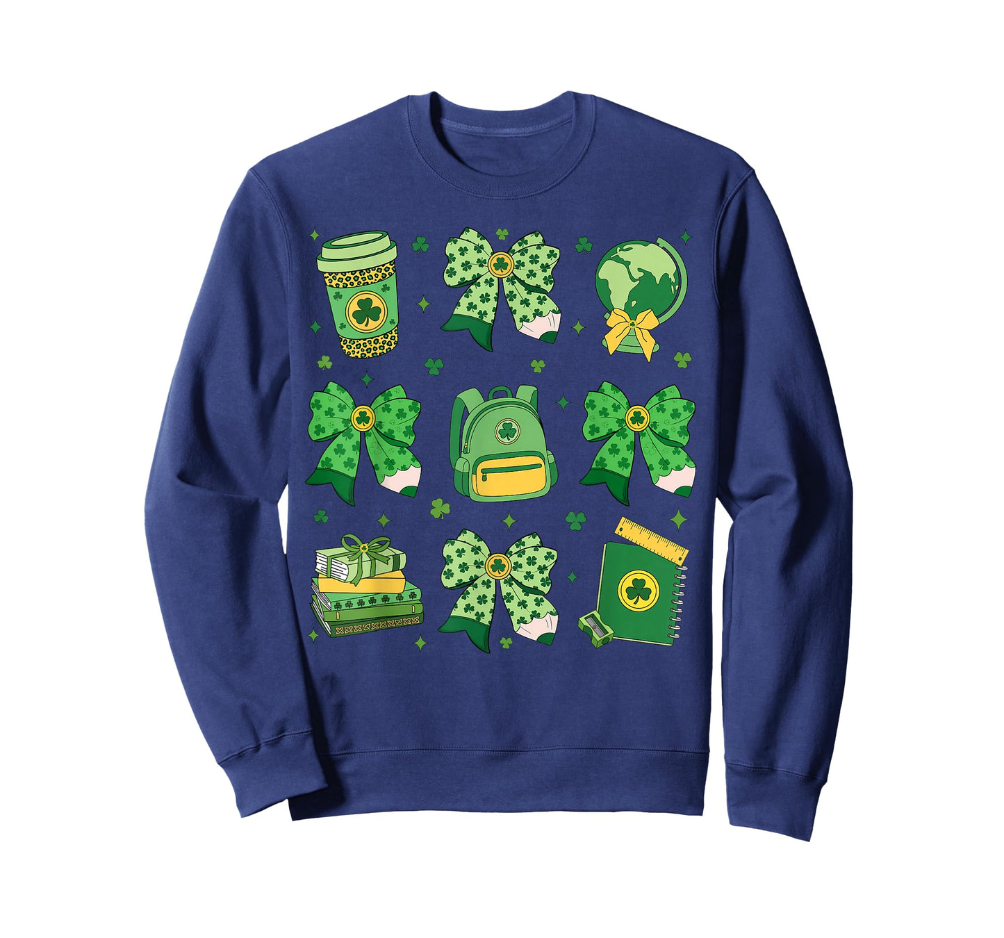 Shamrock Coquette Bow St Patrick's Day Lucky Teacher Kid T-Shirt