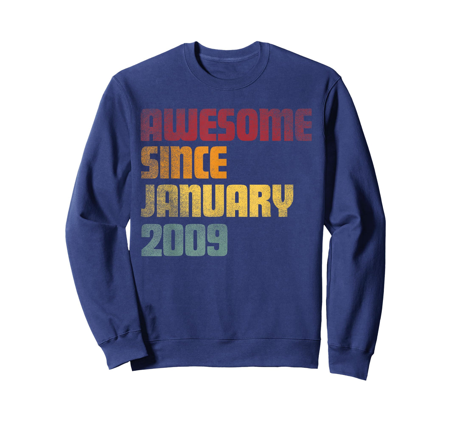 Awesome Since January 2009 17th Birthday - Vintage T-Shirt