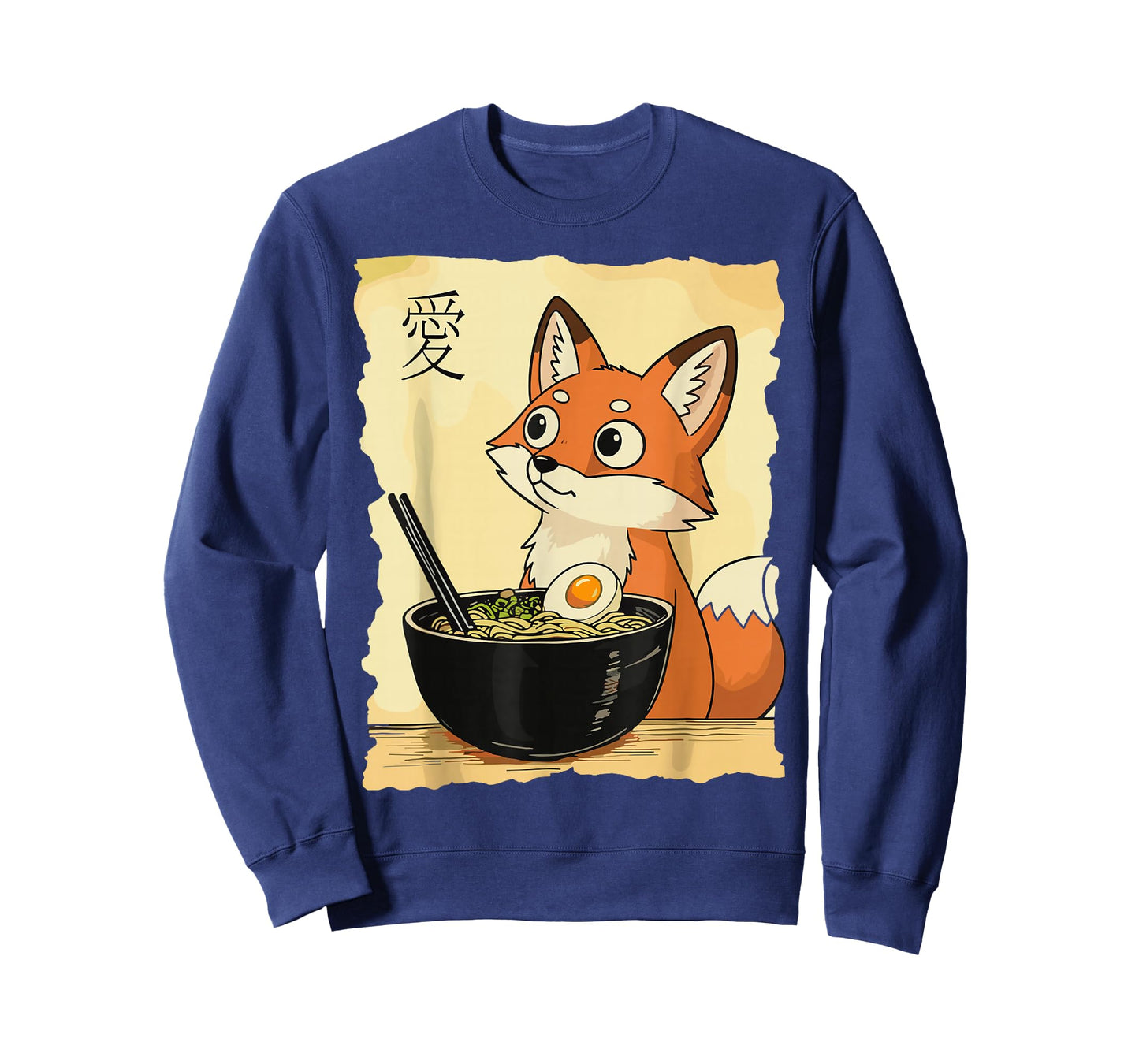 Funny Cute Fox Ramen Kawaii Anime Japanese Graphic Women Men T-Shirt