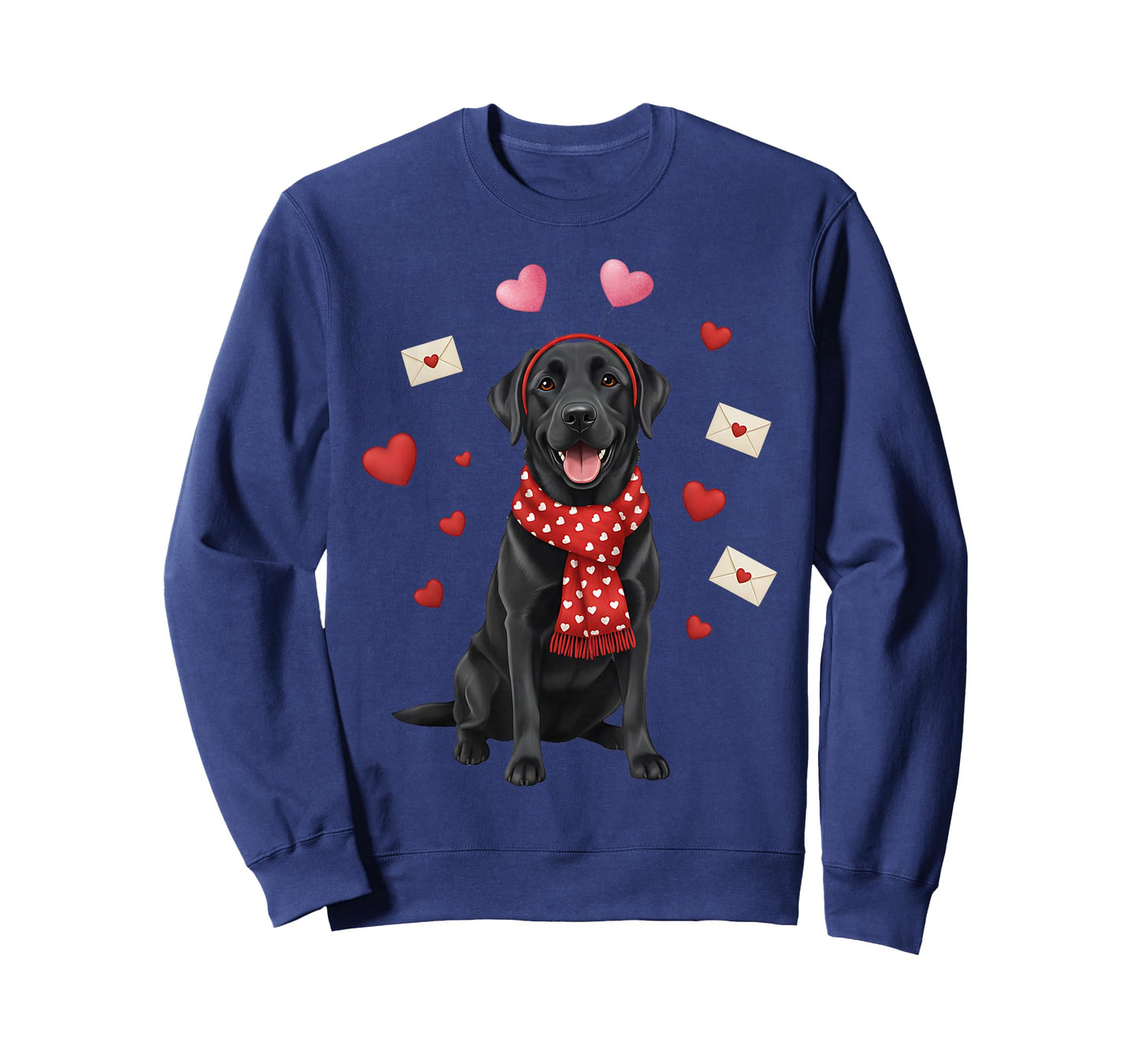 Cute Labrador Valentine’s Day Dog Mom - Funny Black Labrador T-Shirt
