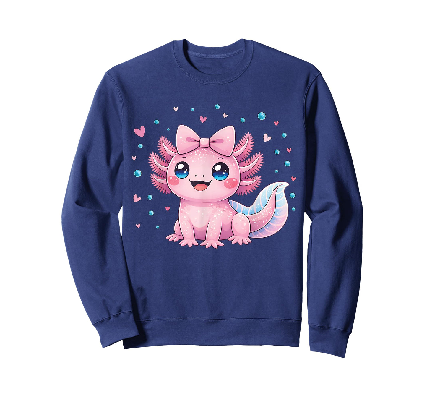 Kawaii Cute Axolotl Coquette Bow Women Girls Kids Axolotls T-Shirt