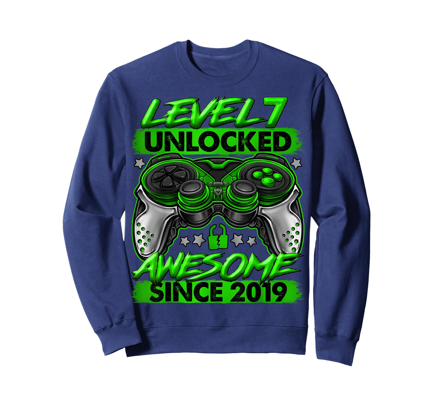 Level 7 Unlocked 7 Year Old Gifts for Boys 7th Birthday Boy T-Shirt