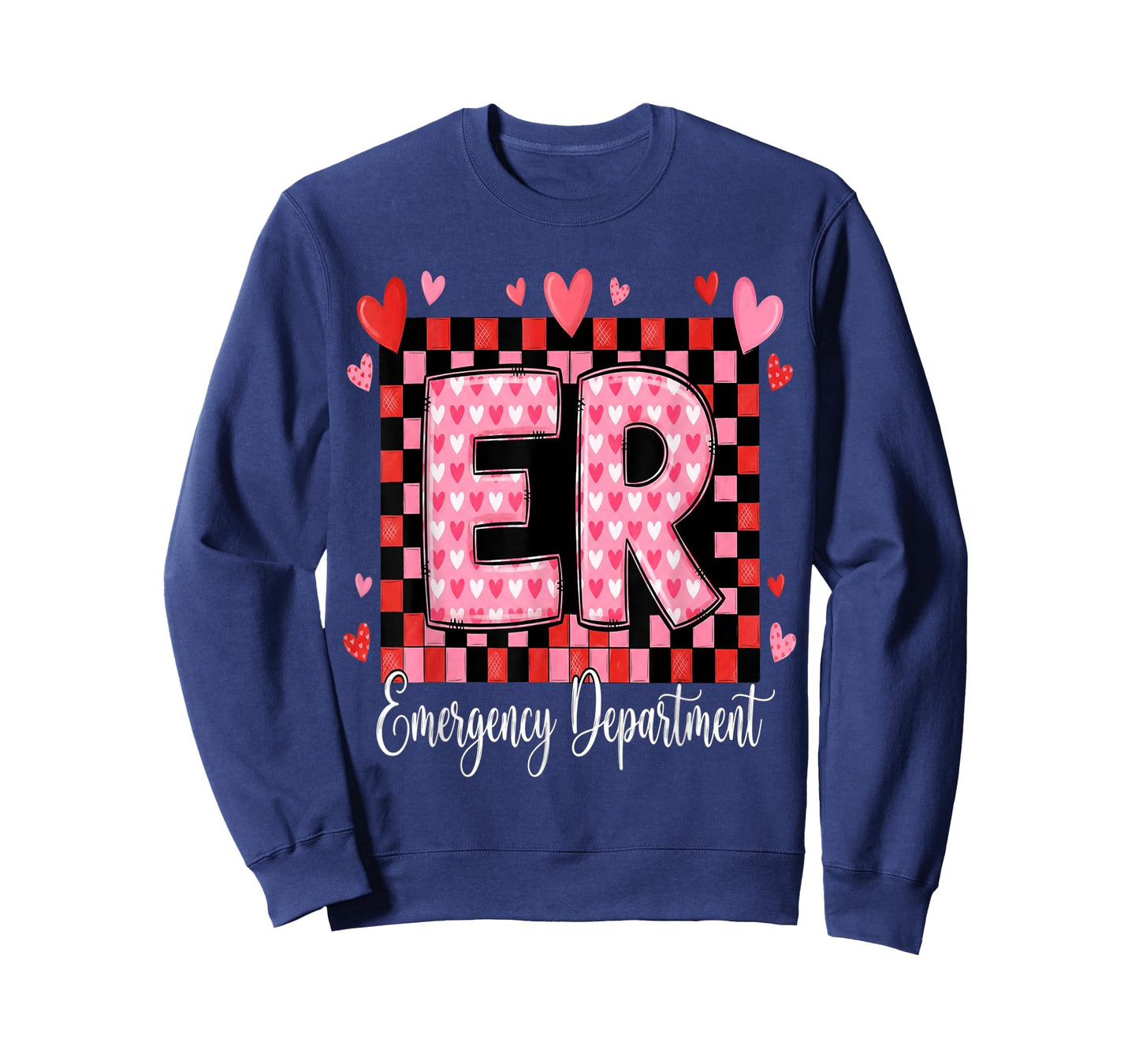 Cute Emergency Department Valentine ER Valentines Nurse T-Shirt