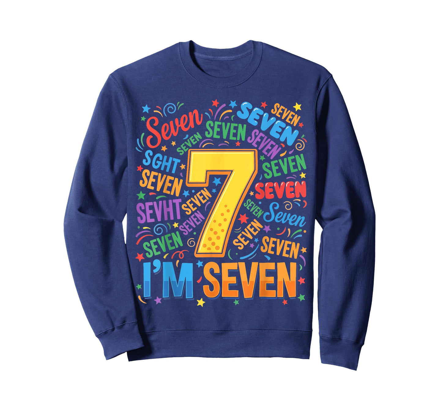 7th Birthday Shirt Boy 7yr Seven 7 Year Old Girls Kids T-Shirt
