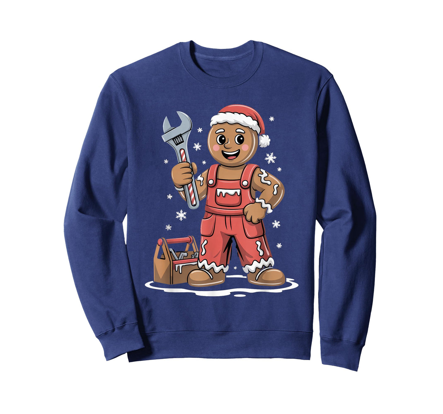 Gingerbread Man Fixer Christmas Mechanic Handyman T-Shirt