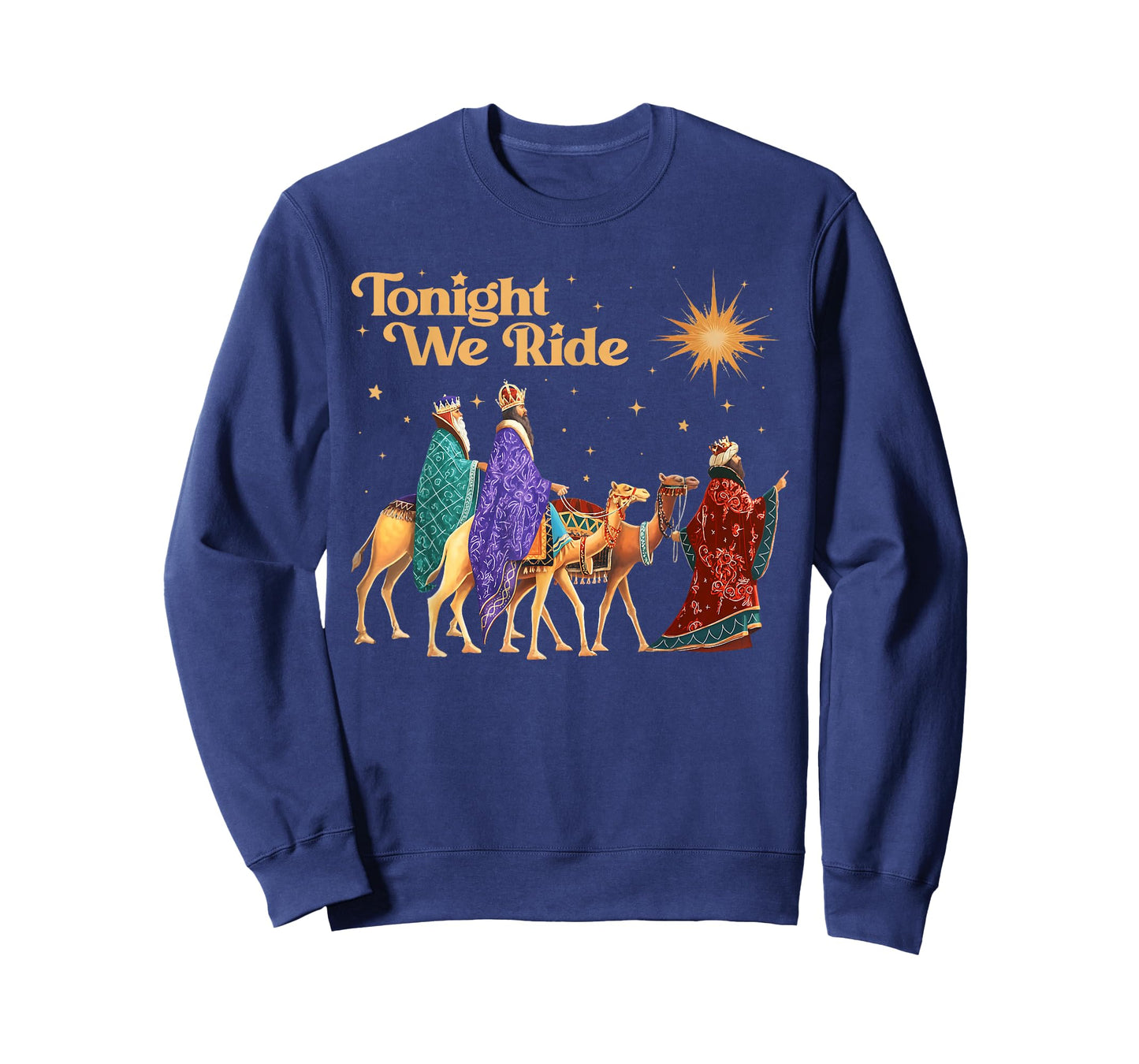 Tonight We Ride Christmas, 3 Wise Men, Christian Christmas T-Shirt