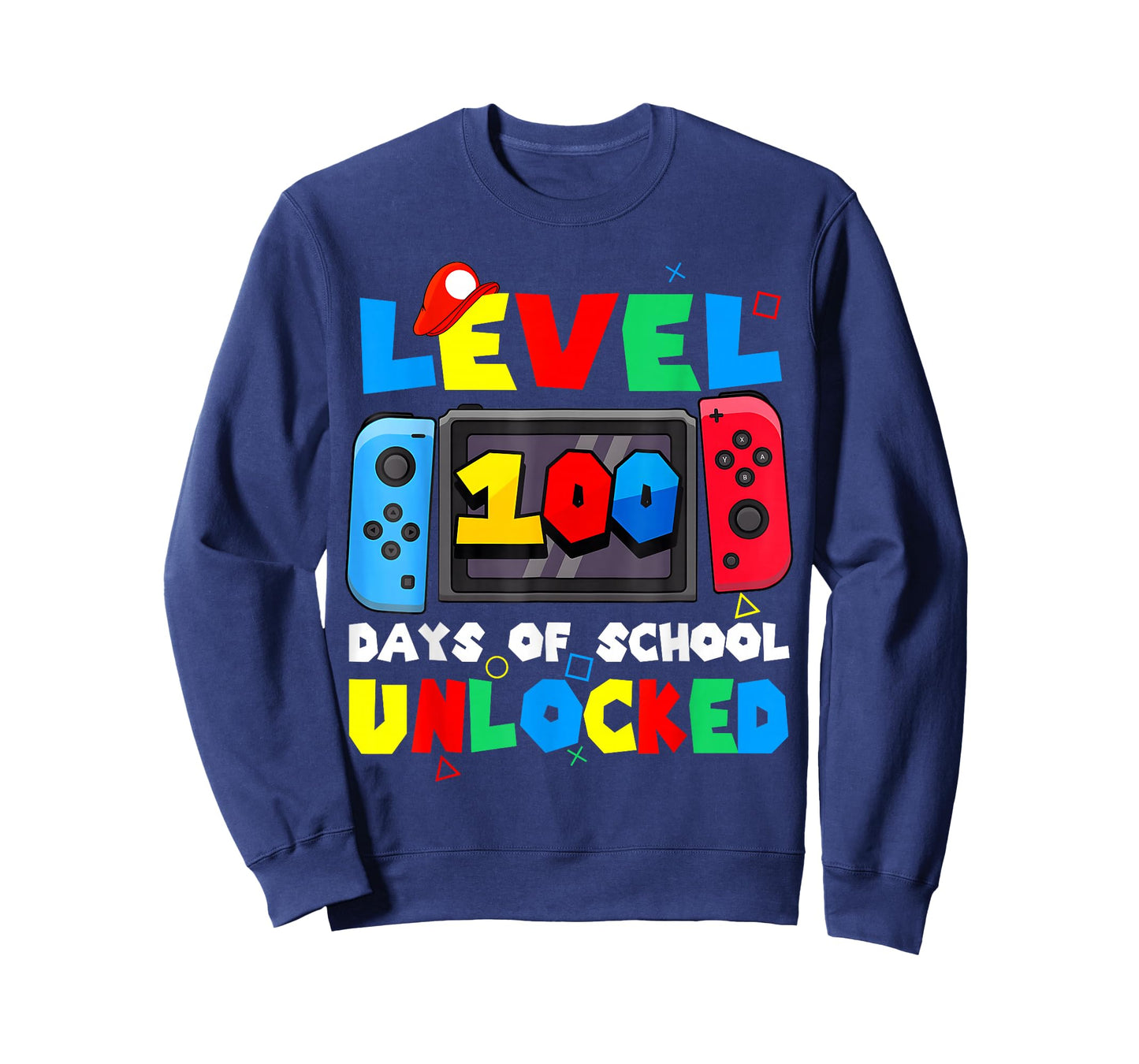 Level 100 Days of School Unlocked Gamer Video Games Boys T-Shirt