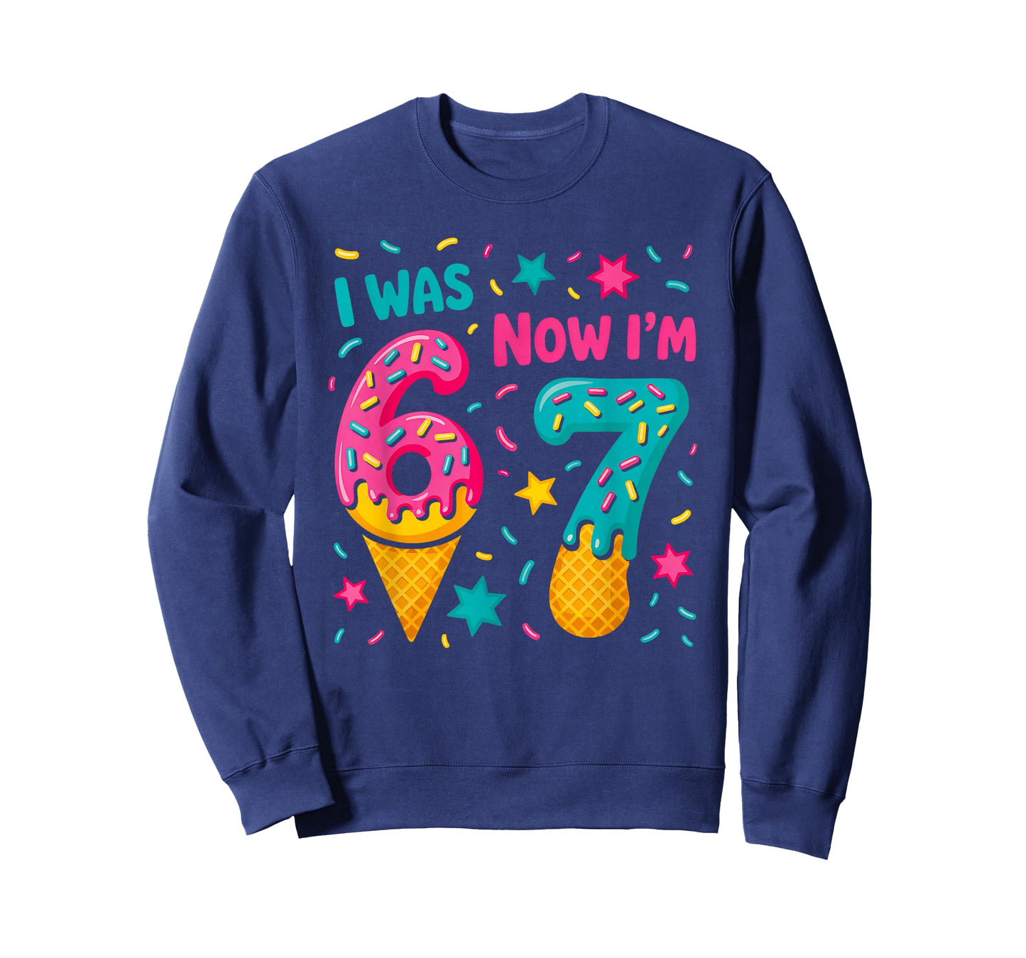 7 Year Old Birthday was 6 Now I'm 7 Kids Funny T-Shirt