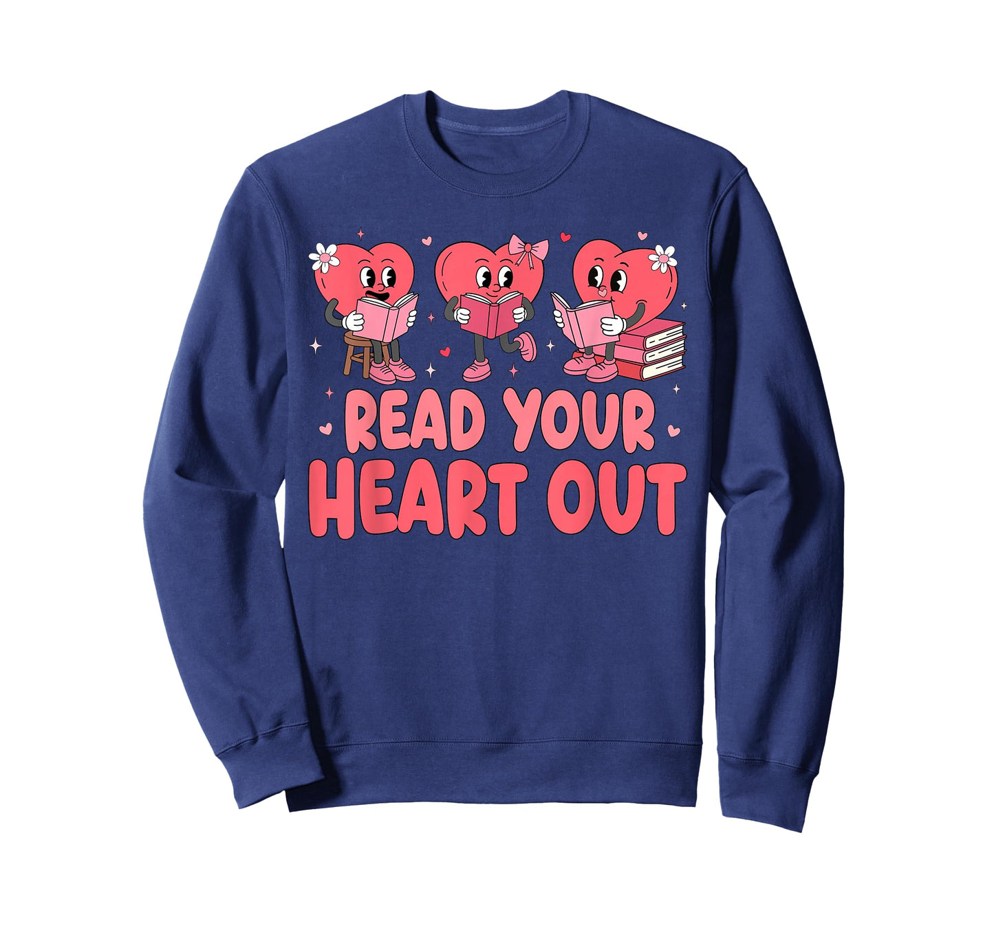 Valentine Day Book Read Your Heart Out Lovers Teacher Kids T-Shirt