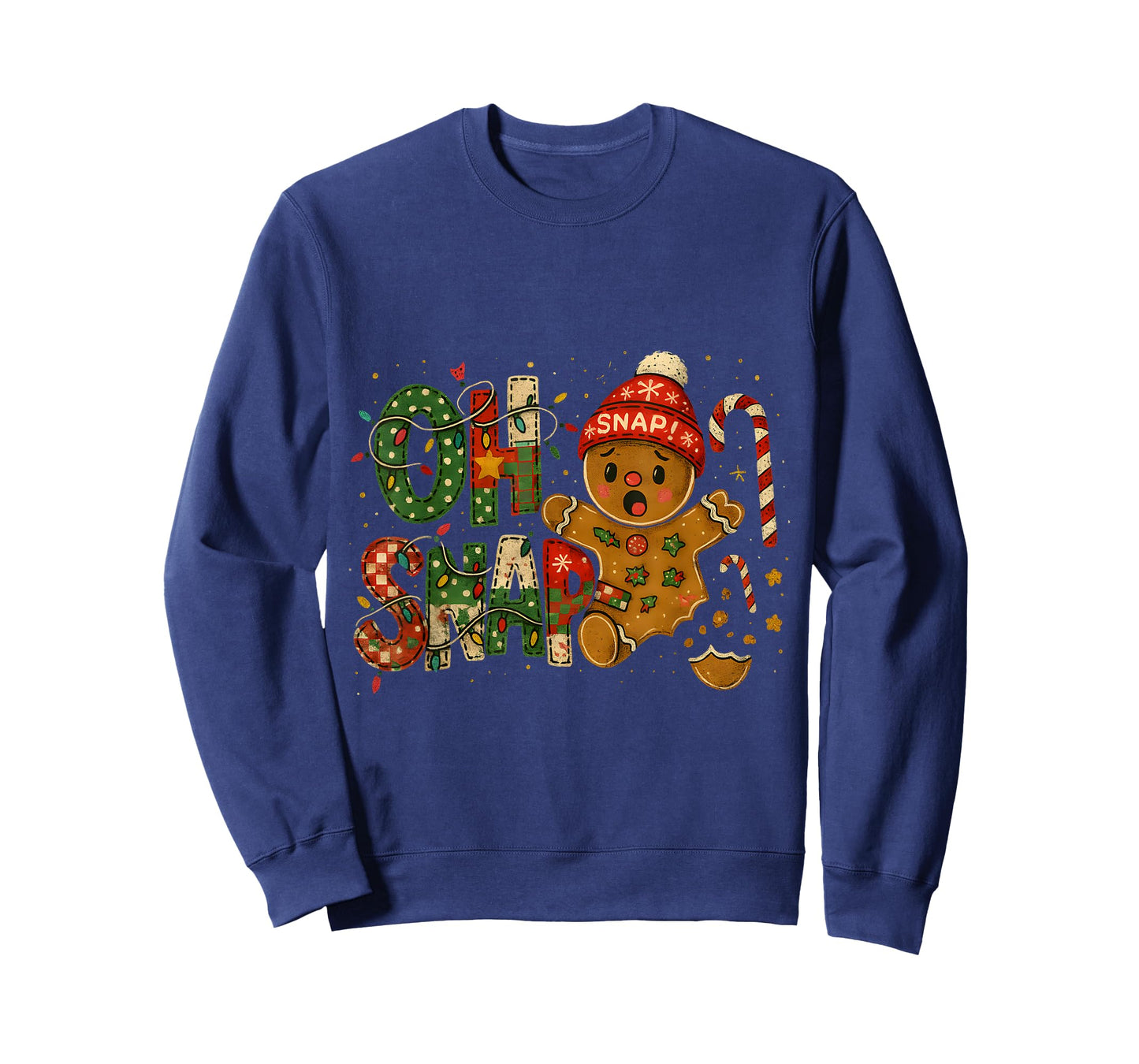 Oh Snap Funny Gingerbread Broken Cookie Christmas T-Shirt