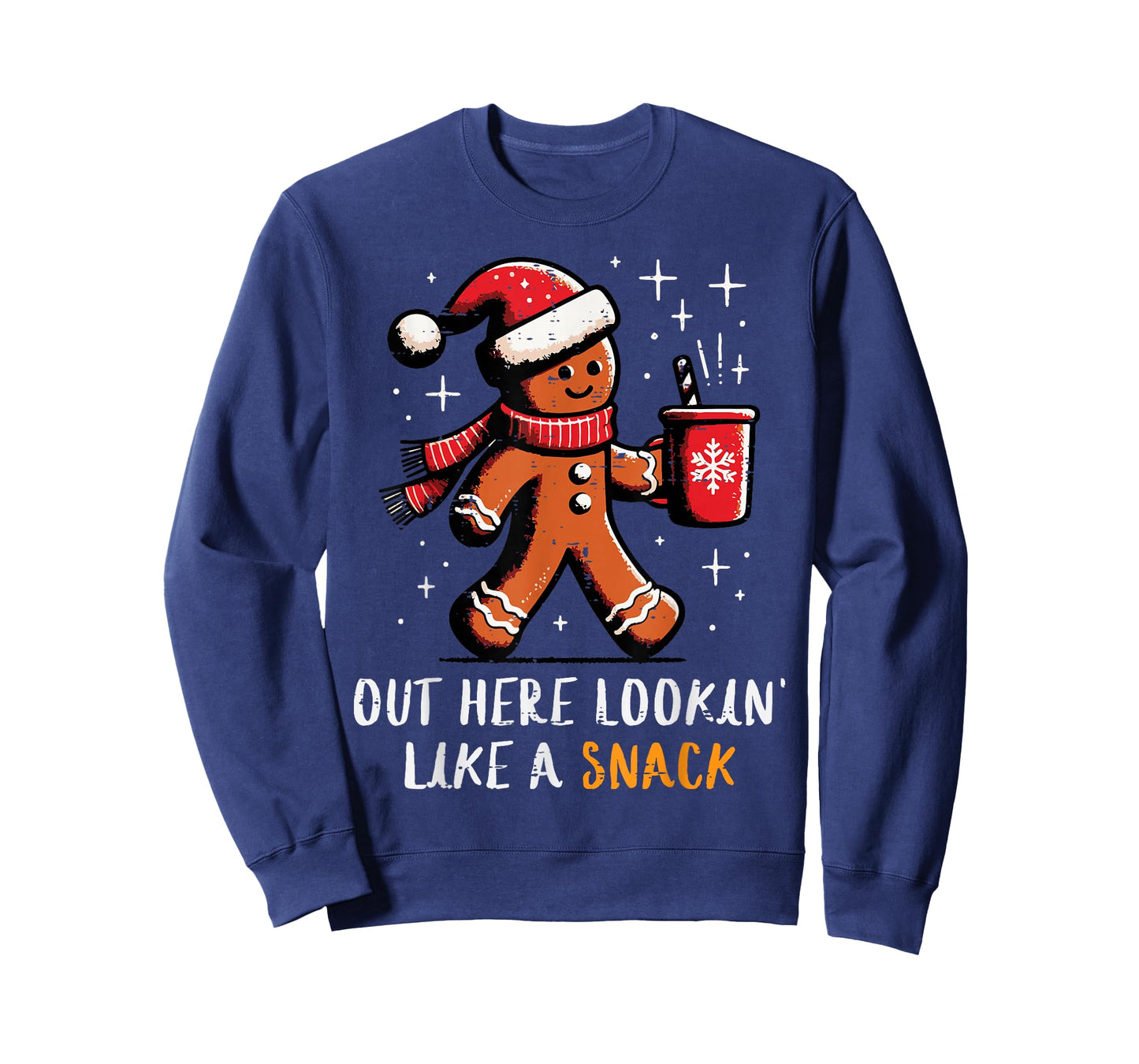 Christmas Gingerbread Out Lookin Like Snack Xmas Women Men T-Shirt