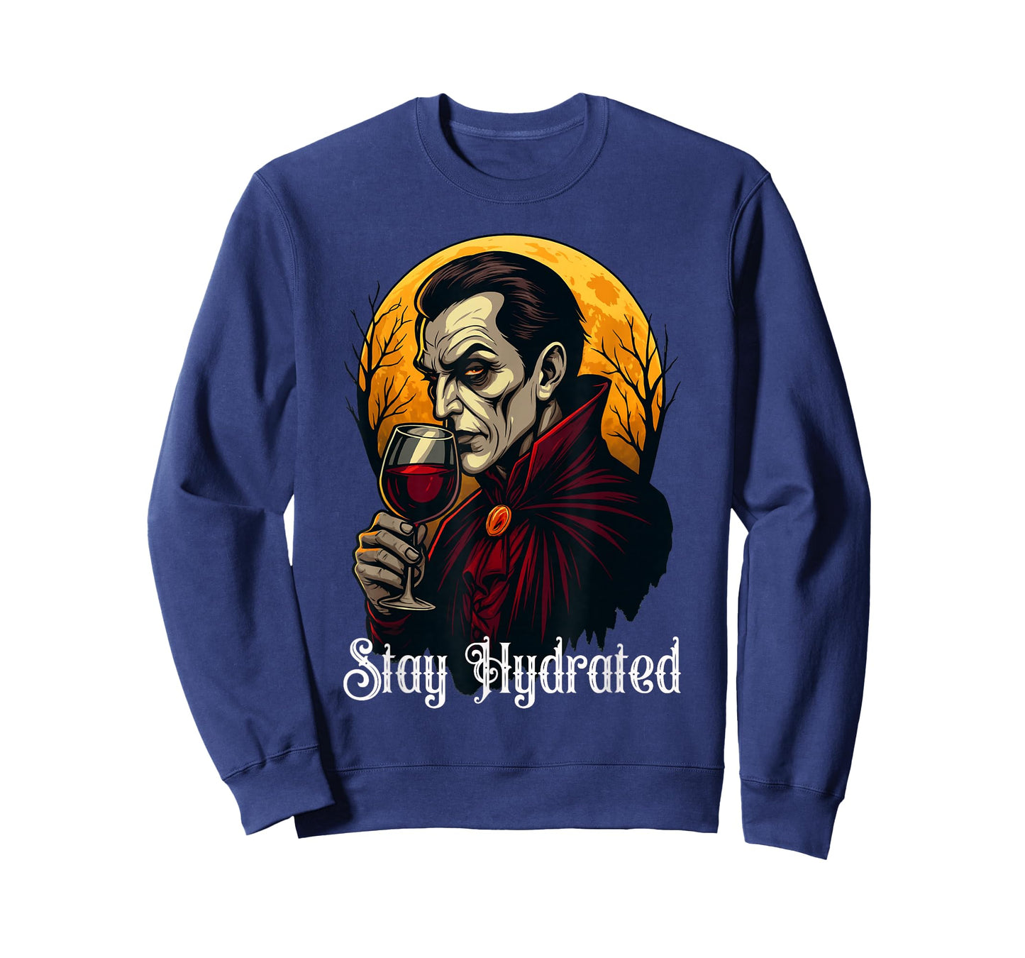 Stay Hydrated Vampire Funny Dracula Glass of Blood Halloween T-Shirt