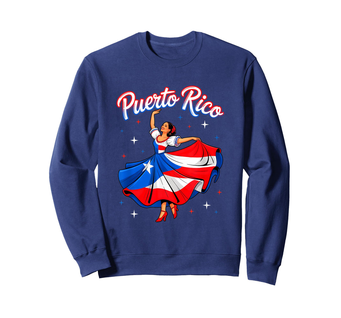 Puerto Rican Girl Women Boricua Flag Puerto Rico Flag T-Shirt