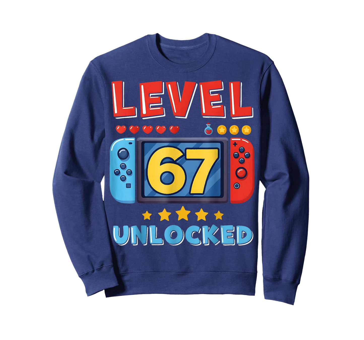 Level 67 Unlocked Gamer Birthday Boy Gift for Boys Kids T-Shirt