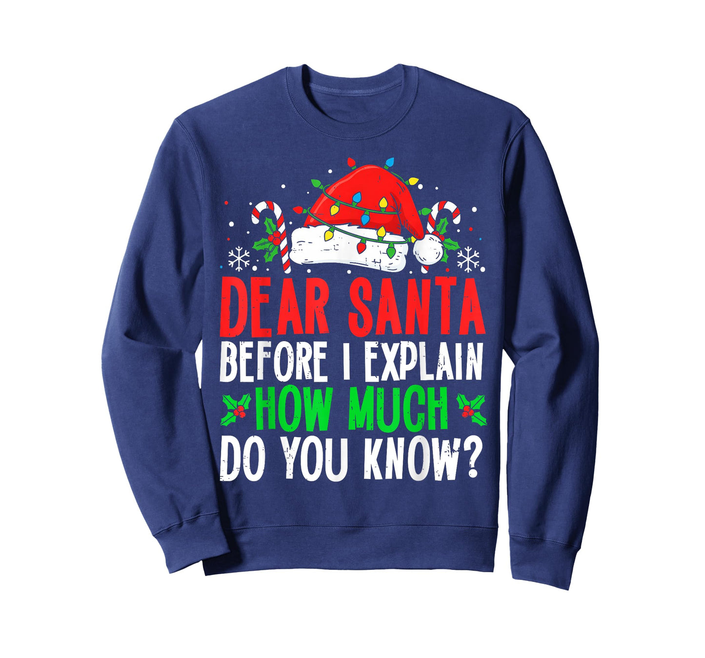 Funny Christmas Kids Adults Dear Santa I Can Explain T-Shirt