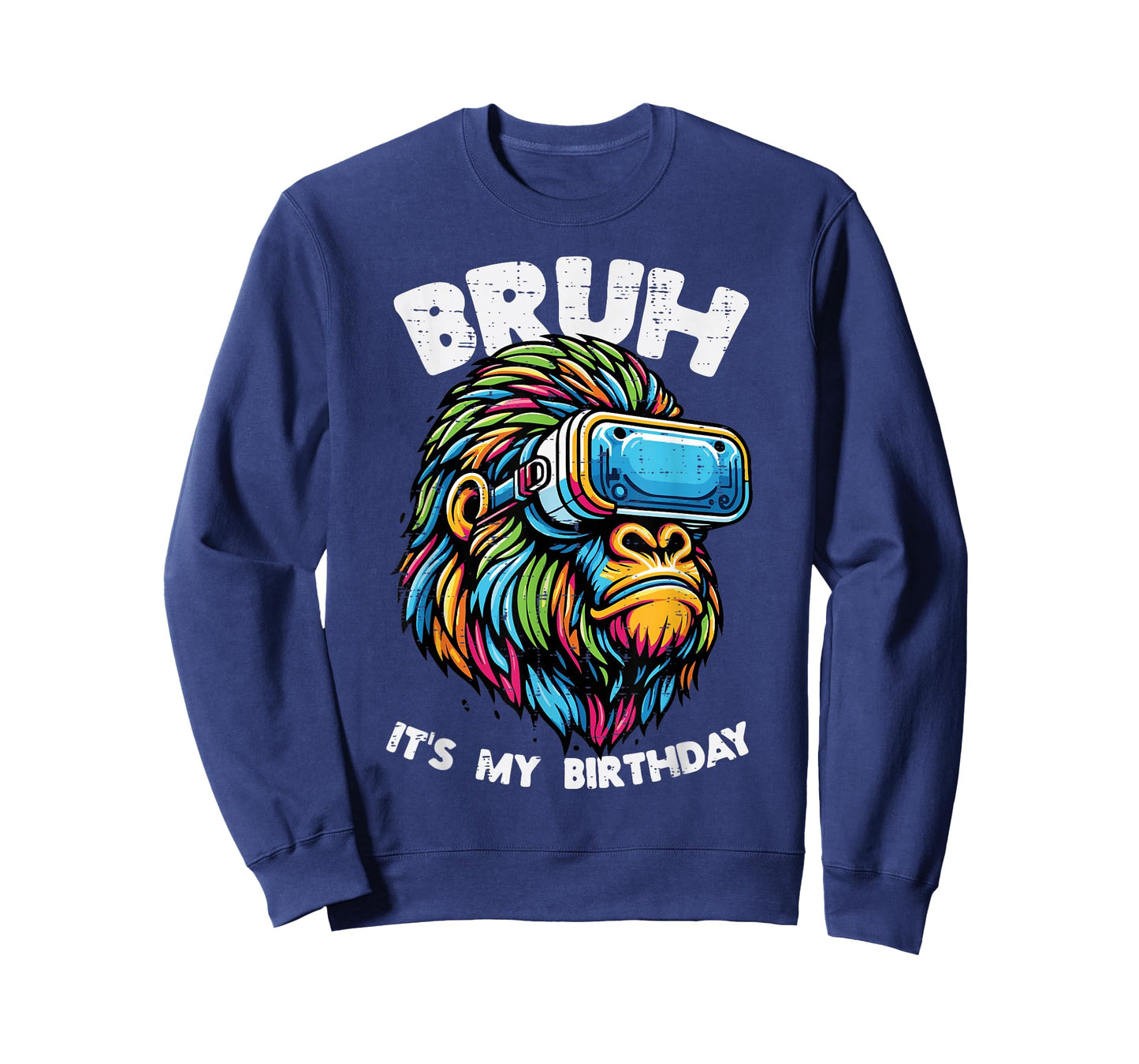 Bruh Its My Birthday Gorilla Bday Party Men Boys Kids Youth T-Shirt