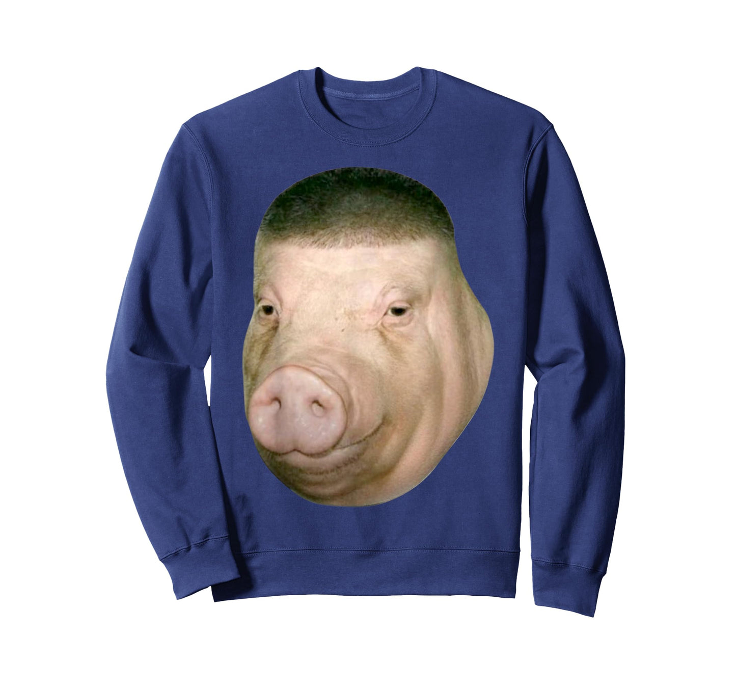 Wigger Pig Fade Buzz Haircut Funny Meme Brainrot Unhinged T-Shirt