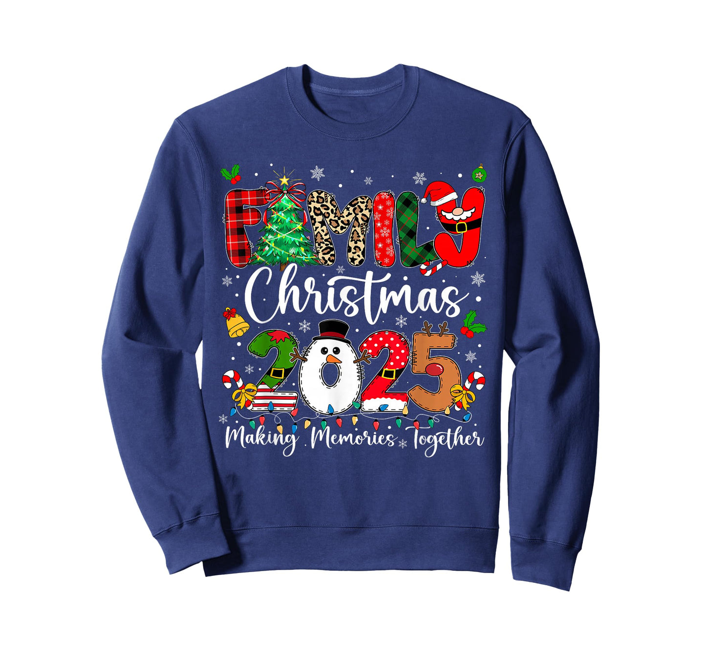 Family Christmas 2025 Matching Outfit Xmas Squad Santa T-Shirt