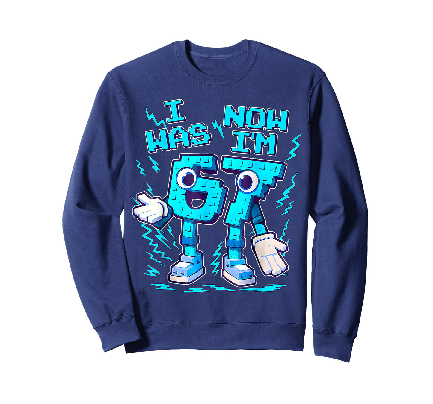 I was 6 Now I'm 7 Six Seven 7 Years Old Birthday Brainrot T-Shirt