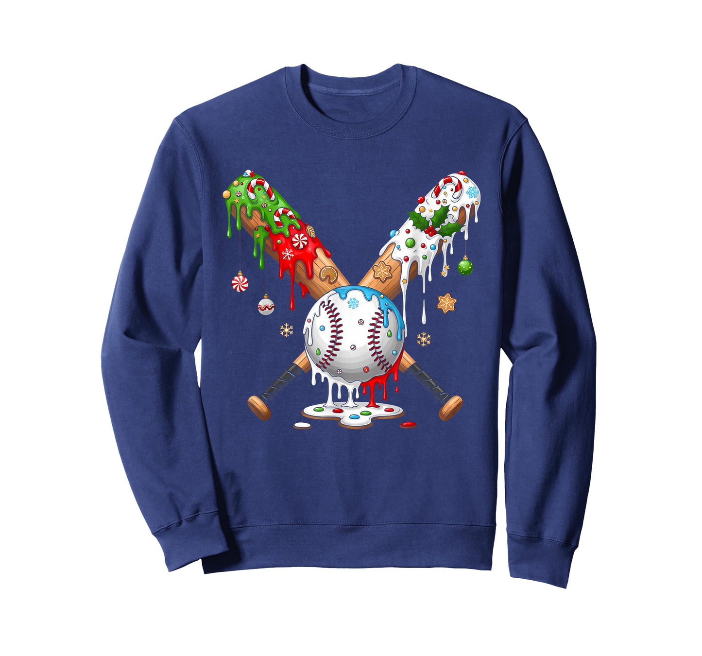 Santa Sports Design for Men Boys Christmas Baseball Player T-Shirt